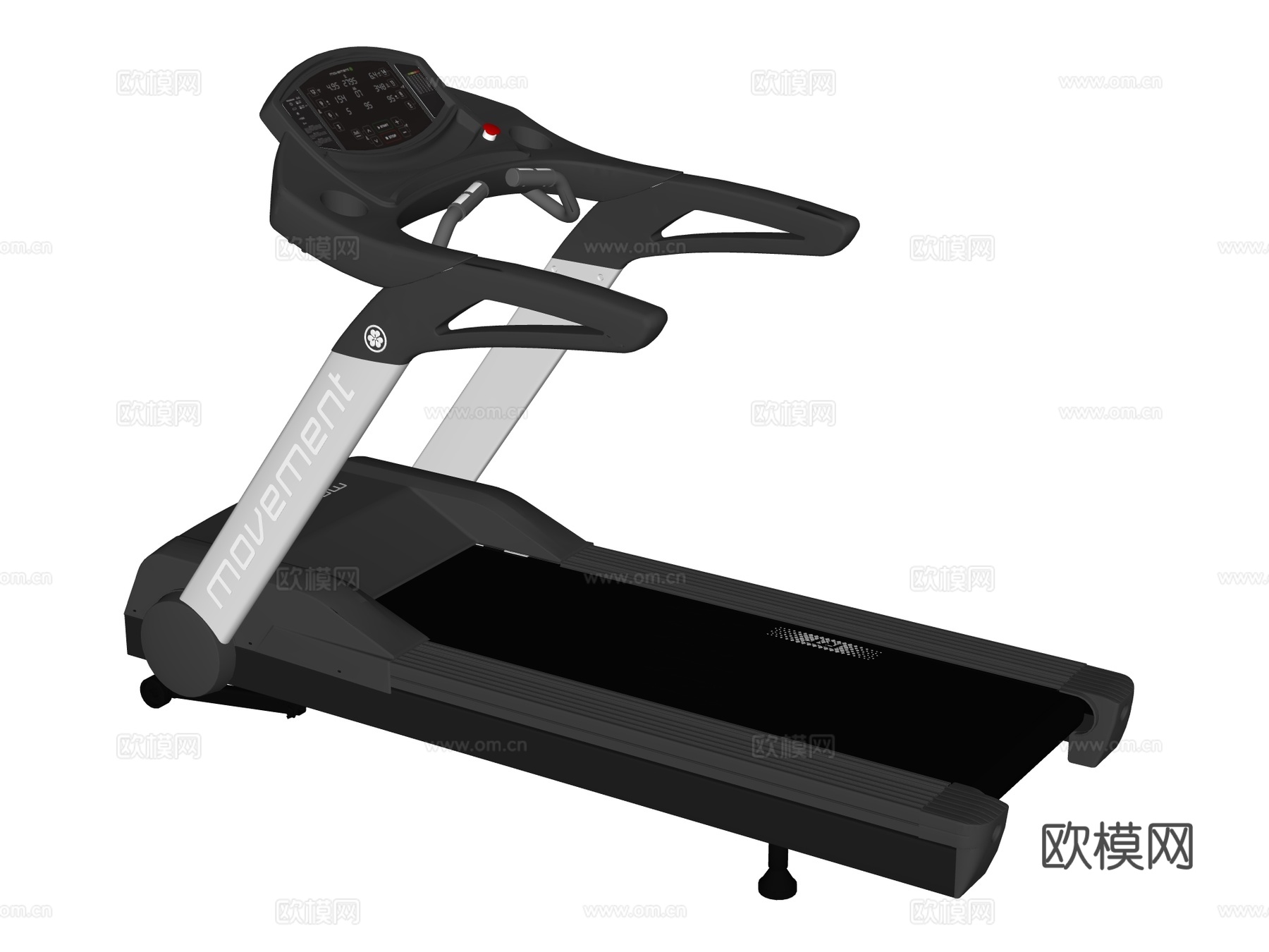 运动器材 健身器材 健身房设备 跑步机su模型