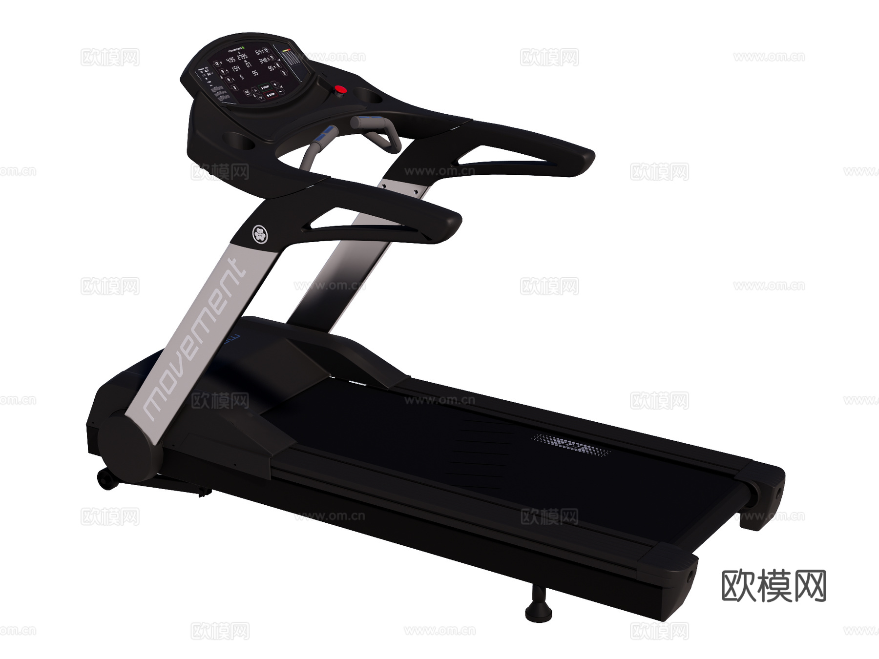 运动器材 健身器材 健身房设备 跑步机su模型