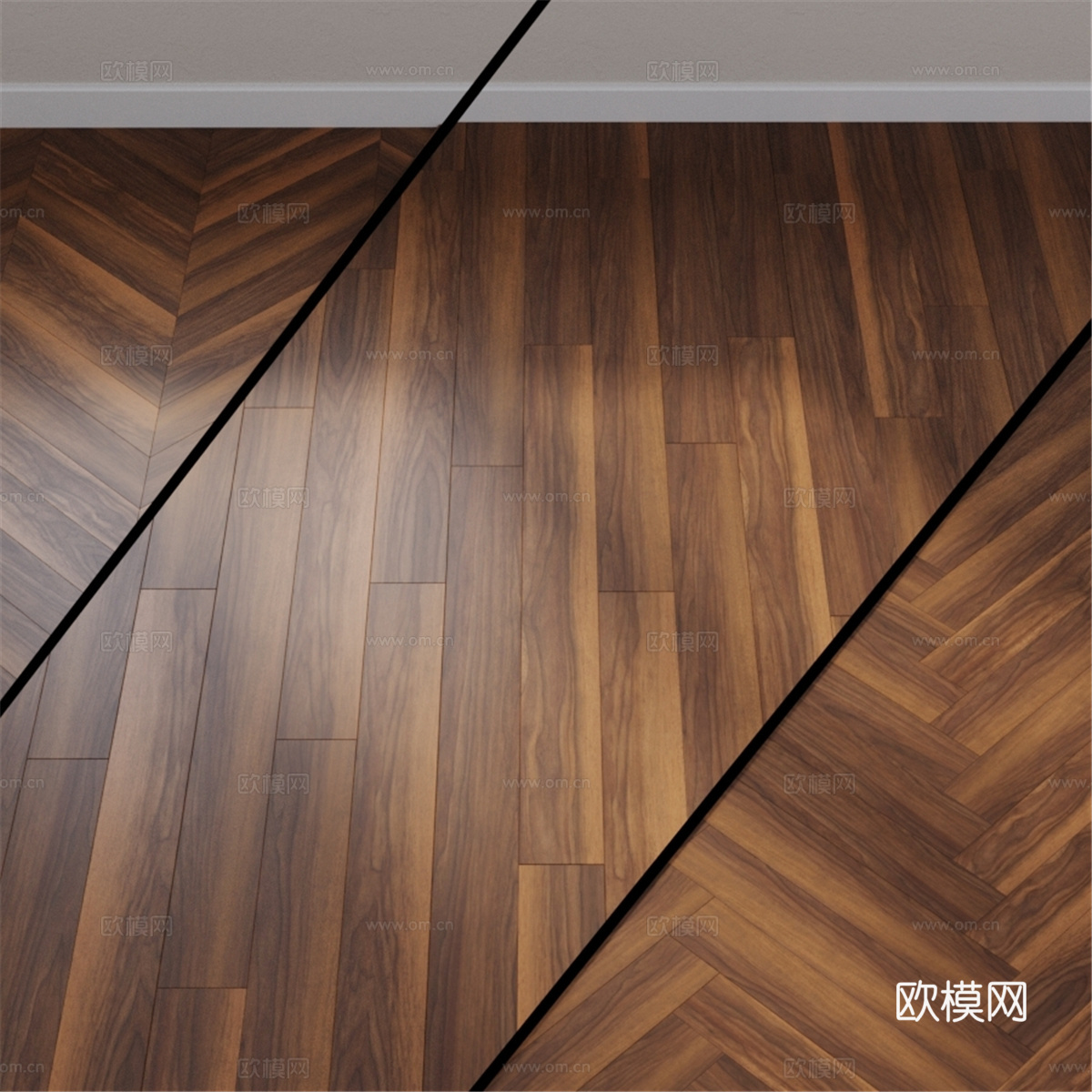 Wineo 800 胡桃木色撒丁岛野性系列乙烯基地板 Db03d模型