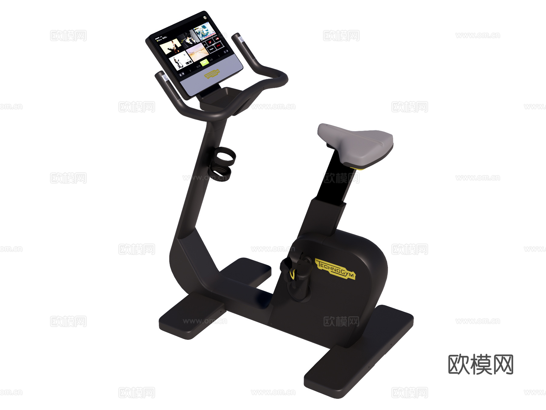运动器材 健身器材 健身房设备 泰诺健 动感单车su模型su模型