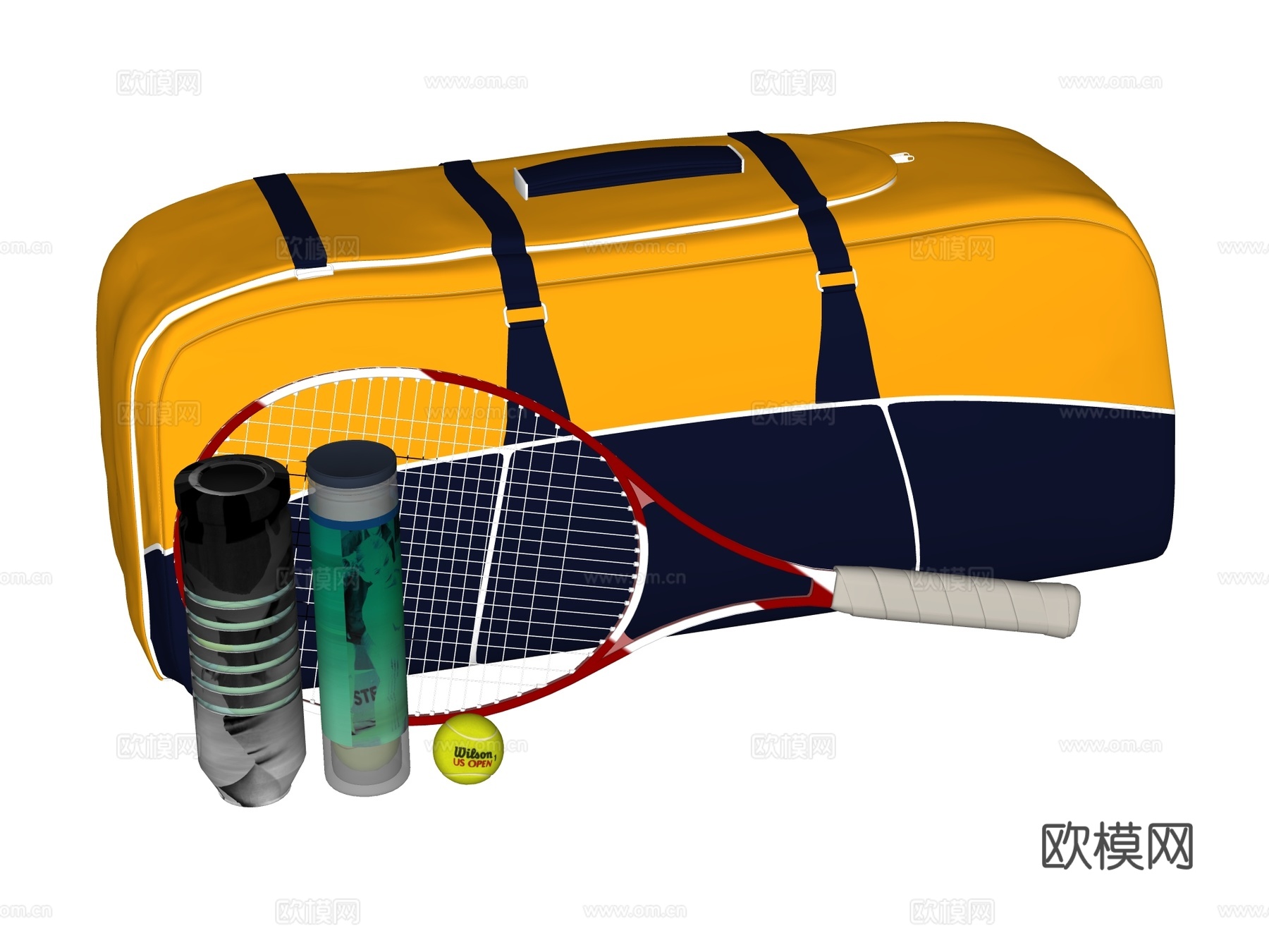 运动器材 健身器材 网球su模型