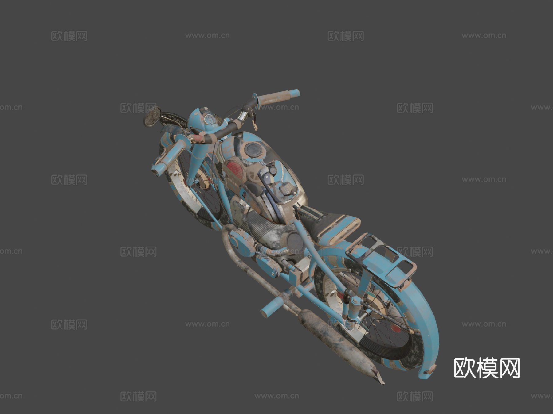 宝马摩托车su模型