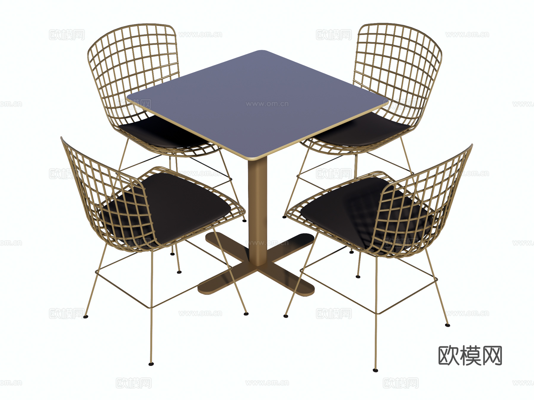 户外桌椅 休闲桌椅su模型