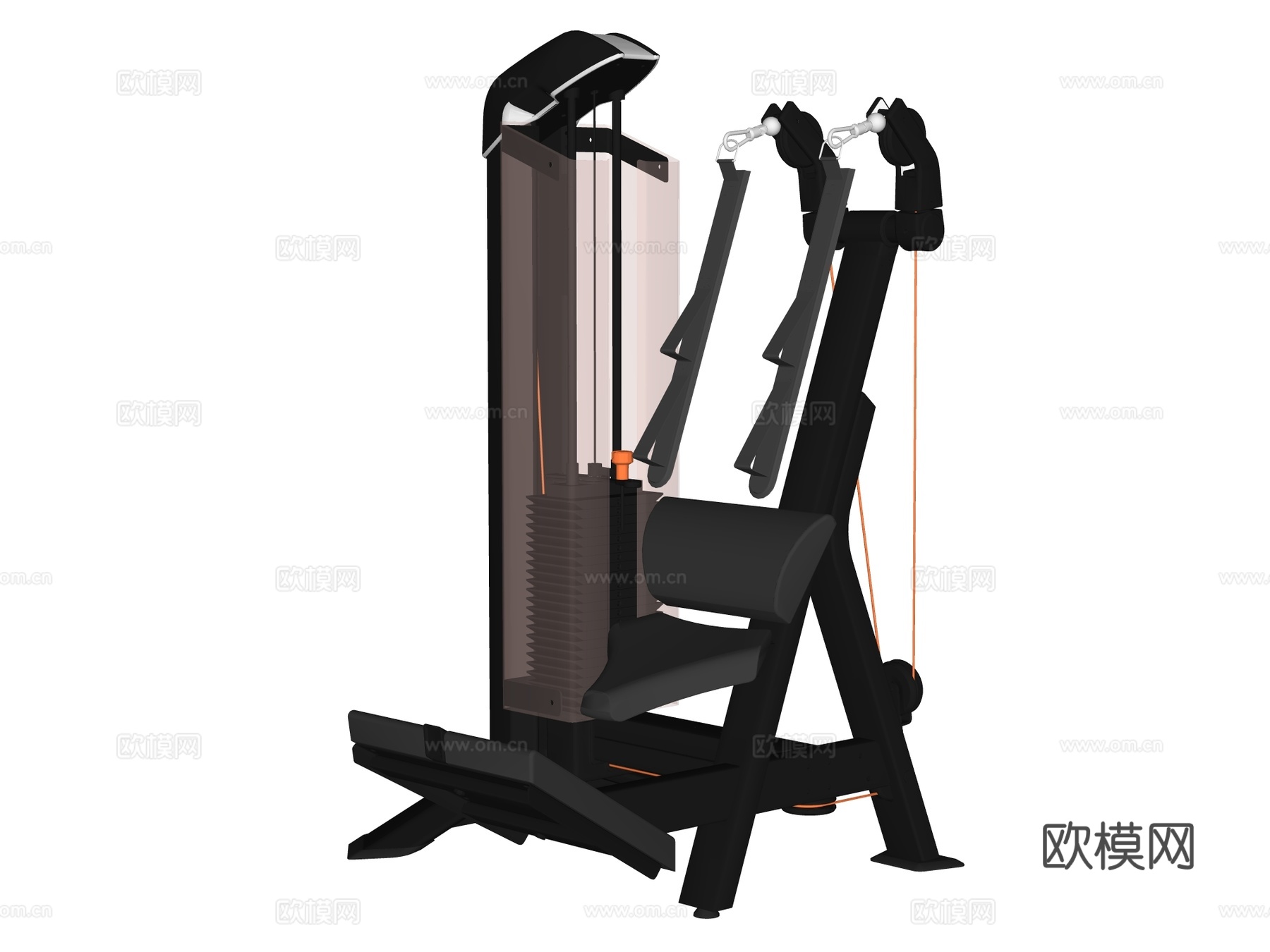运动器材 健身器材 健身房设备su模型