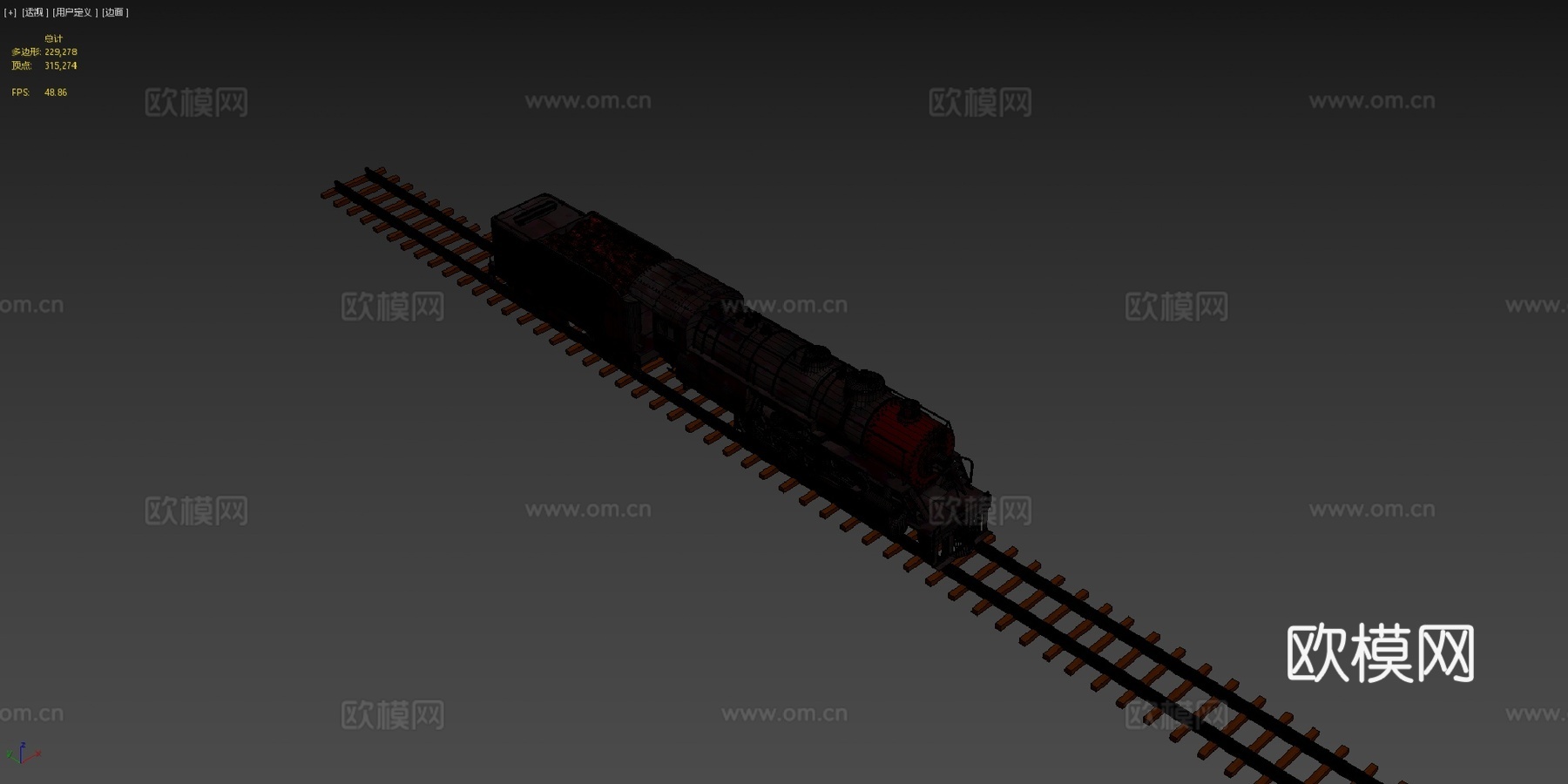 阅读I10sa蒸汽机车su模型