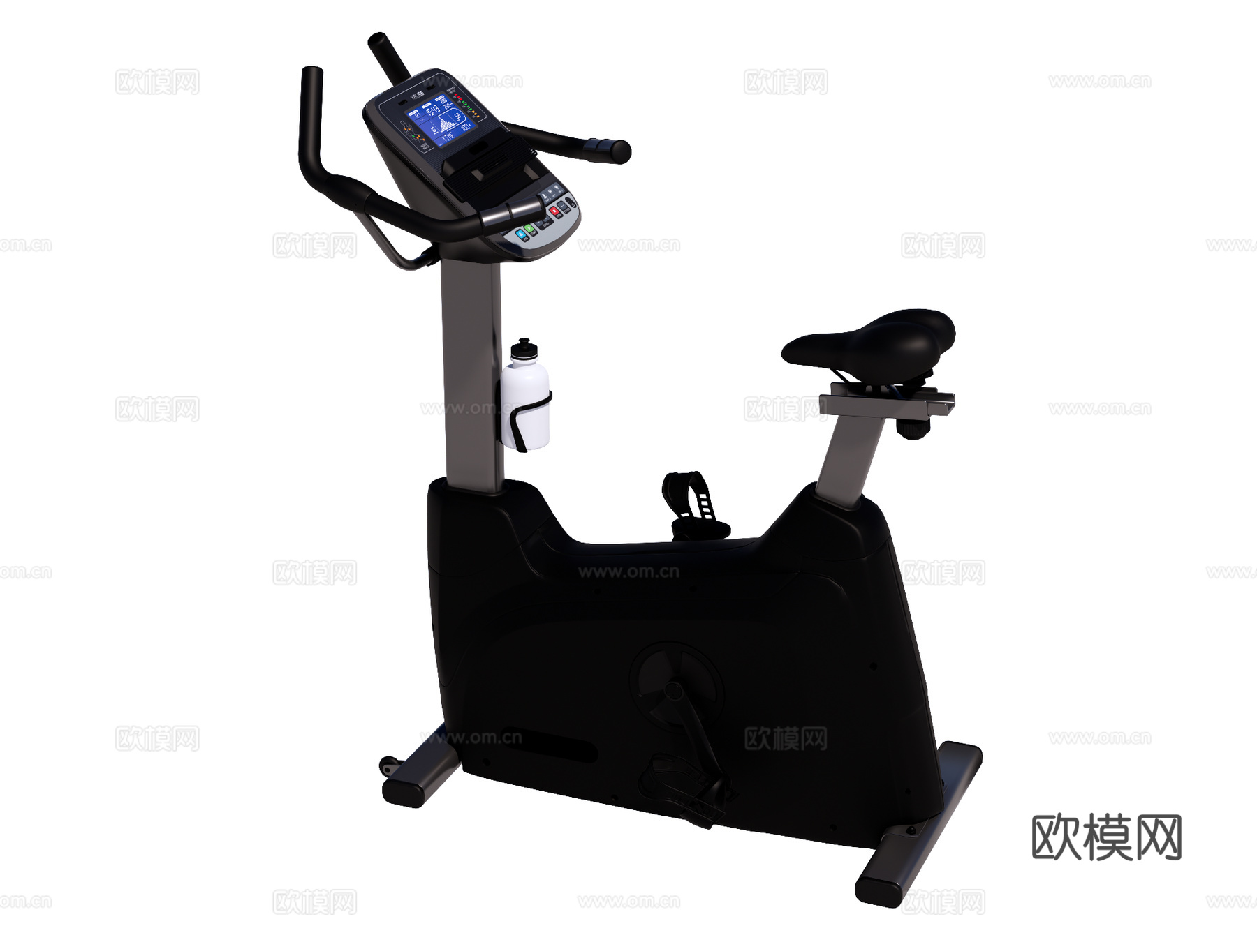 运动器材 健身器材 健身房设备 健身车su模型