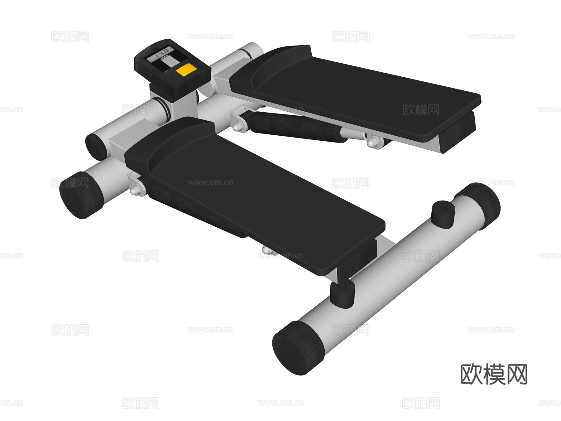 运动器材 健身器材 踏步机su模型