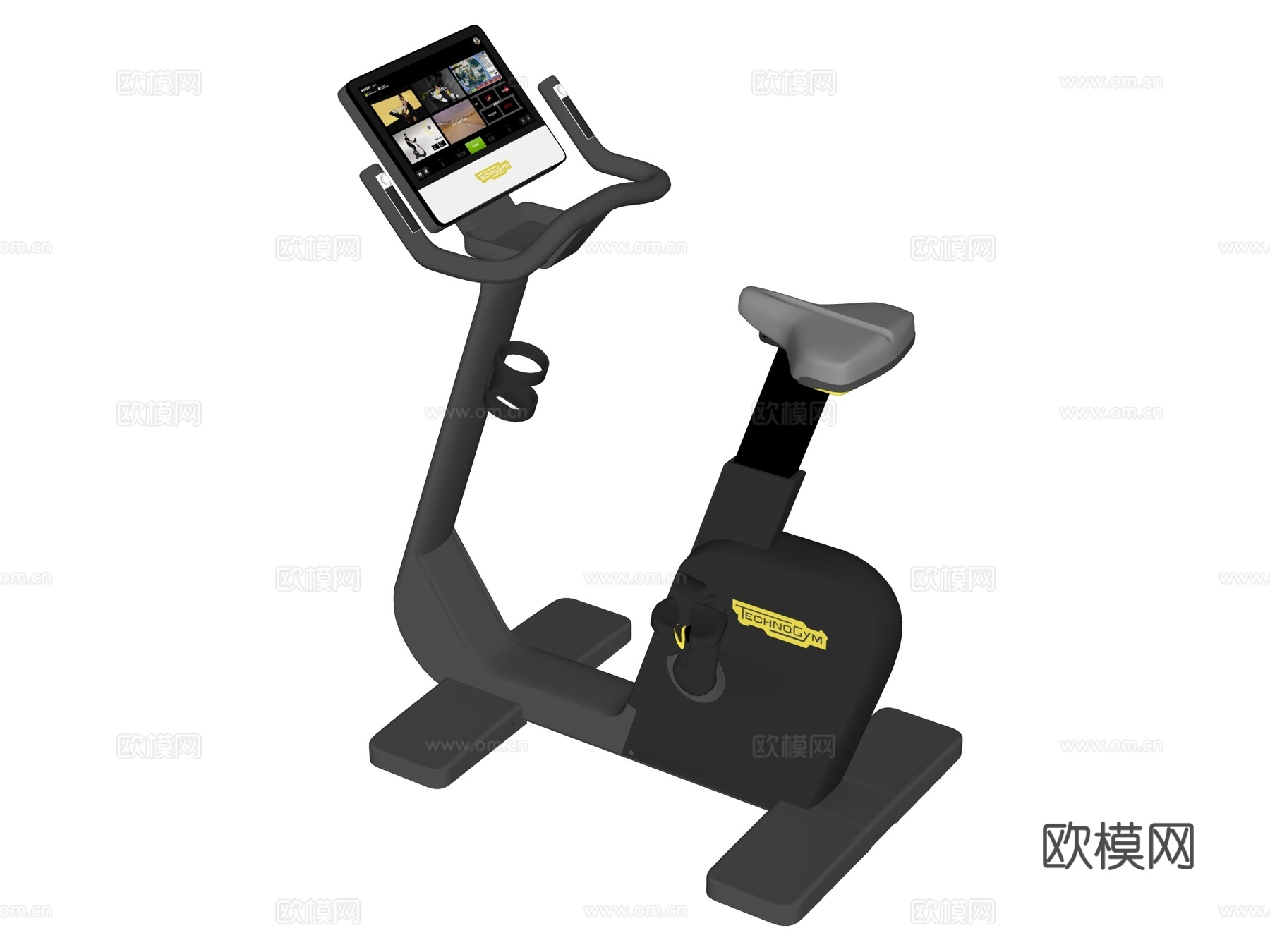 运动器材 健身器材 健身房设备 泰诺健 动感单车su模型su模型