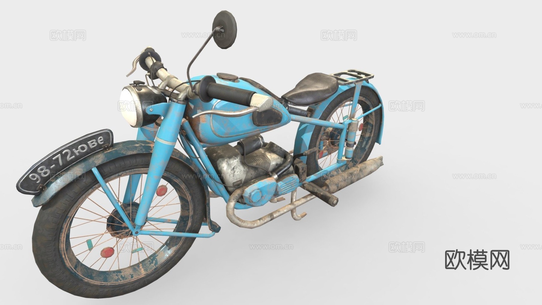 宝马摩托车su模型