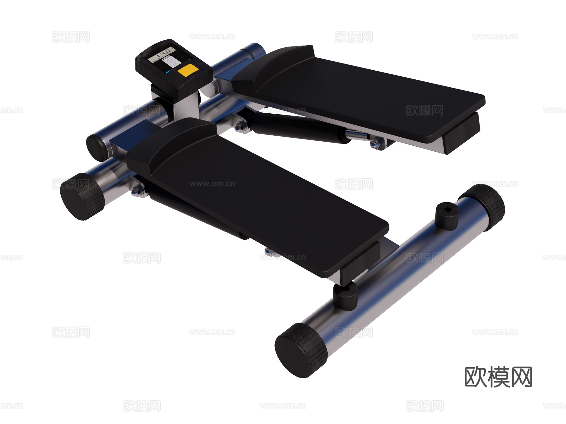 运动器材 健身器材 踏步机su模型