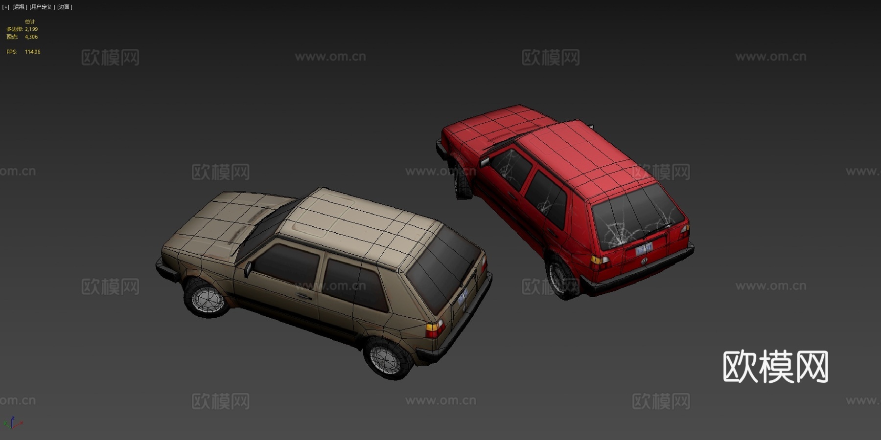 '88大众高尔夫Mk2su模型