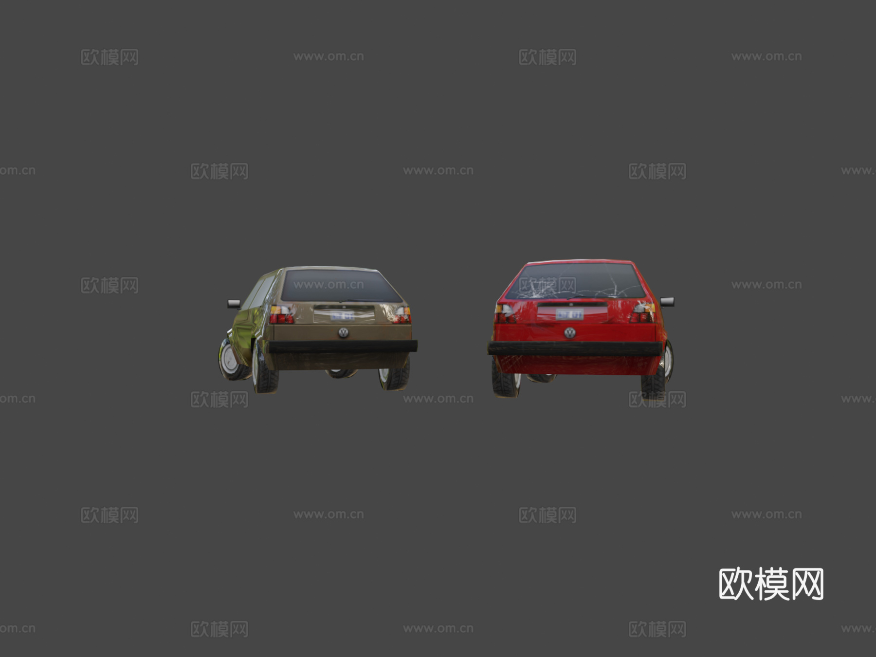 '88大众高尔夫Mk2su模型