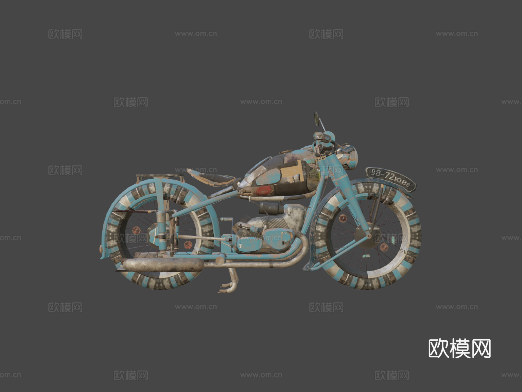 宝马摩托车su模型