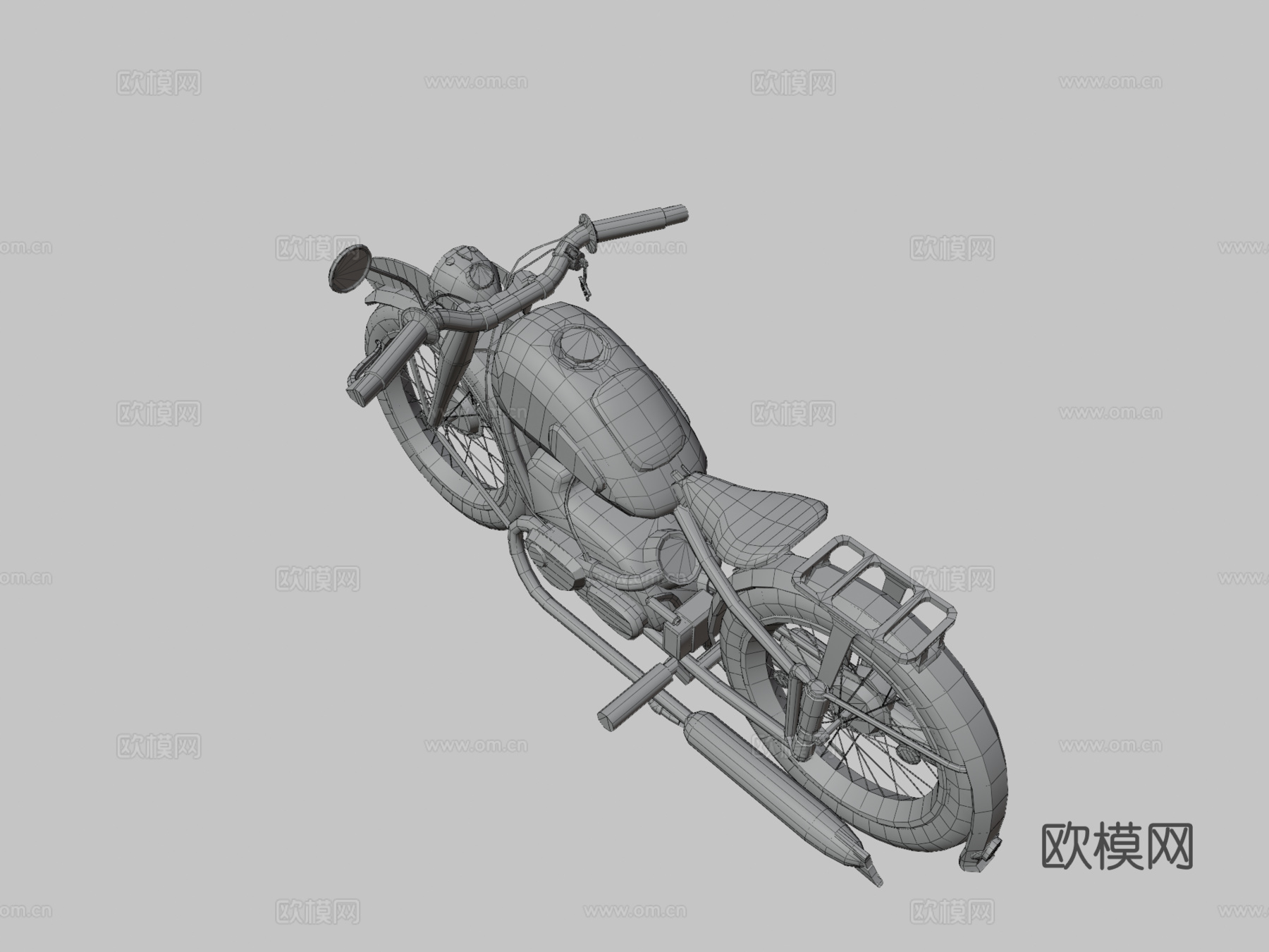 宝马摩托车su模型