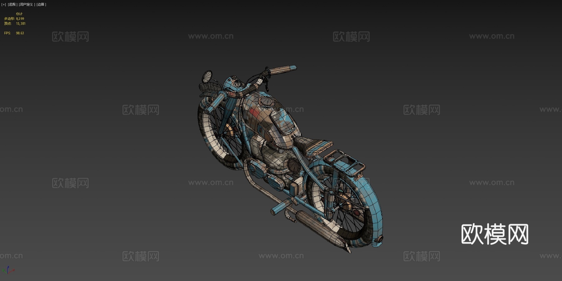 宝马摩托车su模型