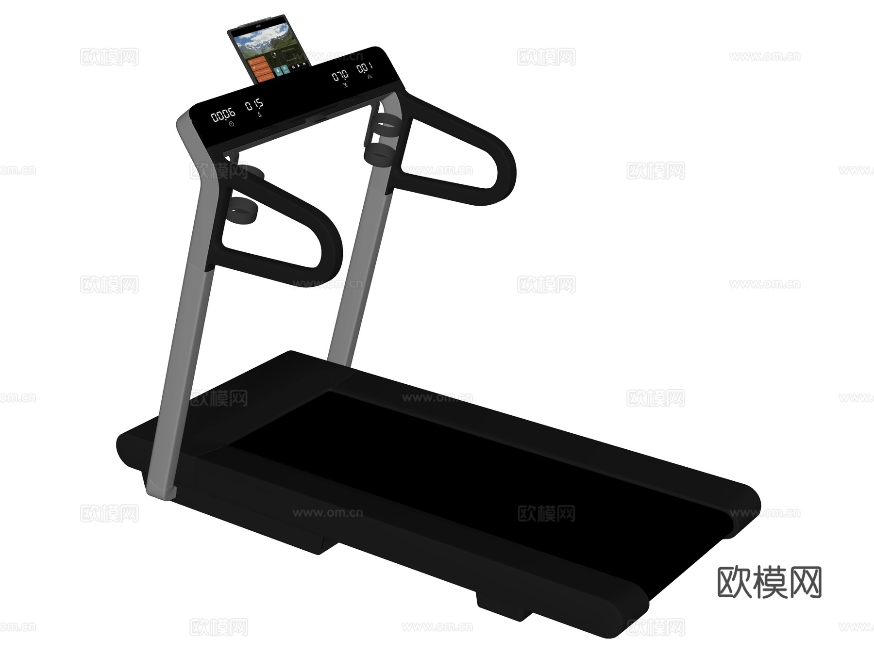 运动器材 健身器材 健身房设备 泰诺健 跑步机su模型