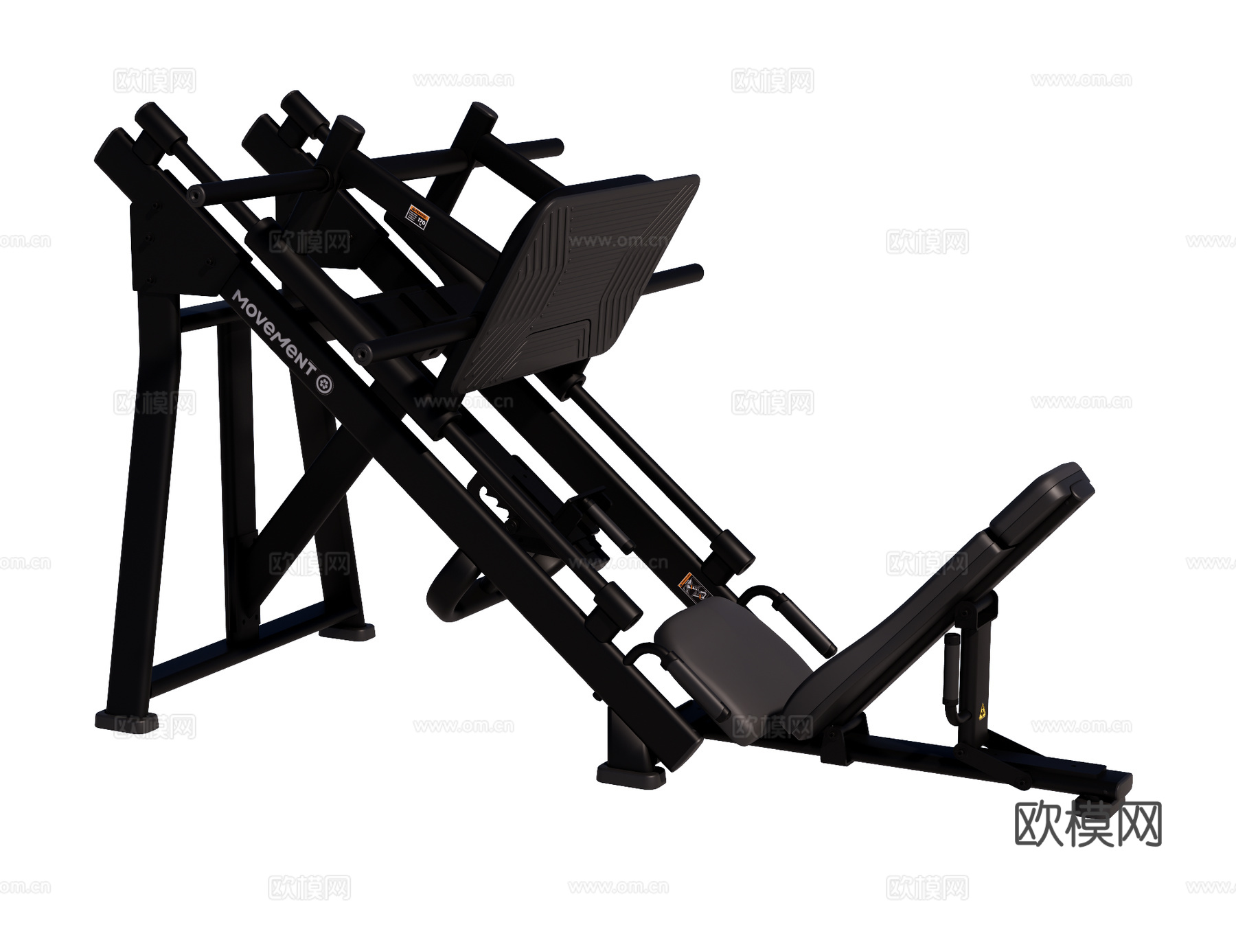 运动器材 健身器材 健身房设备 蹬腿机su模型