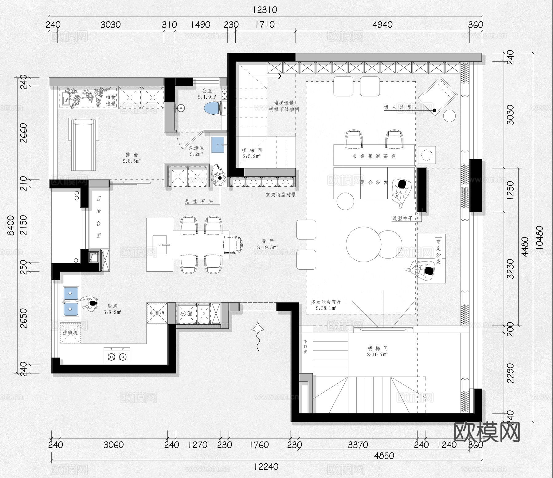 平面方案布置图cad施工图
