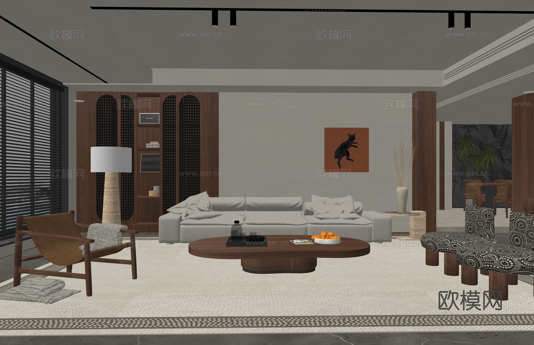 餐厅 客餐厅 茶室 家装 衣帽间 阳台su模型