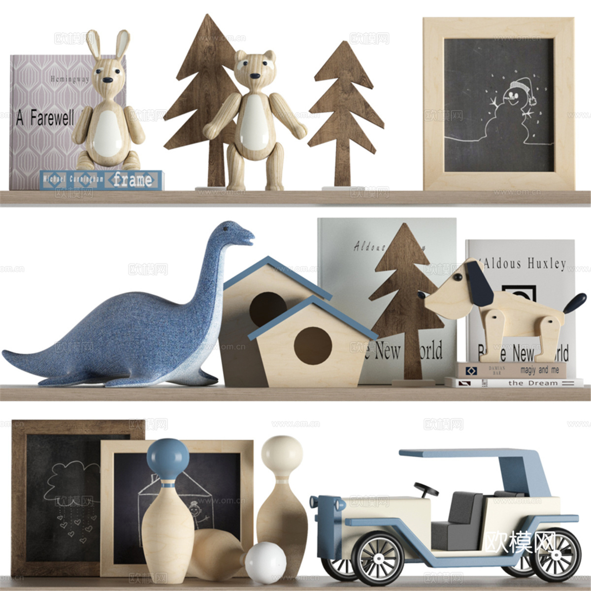 儿童房装饰套装 013d模型