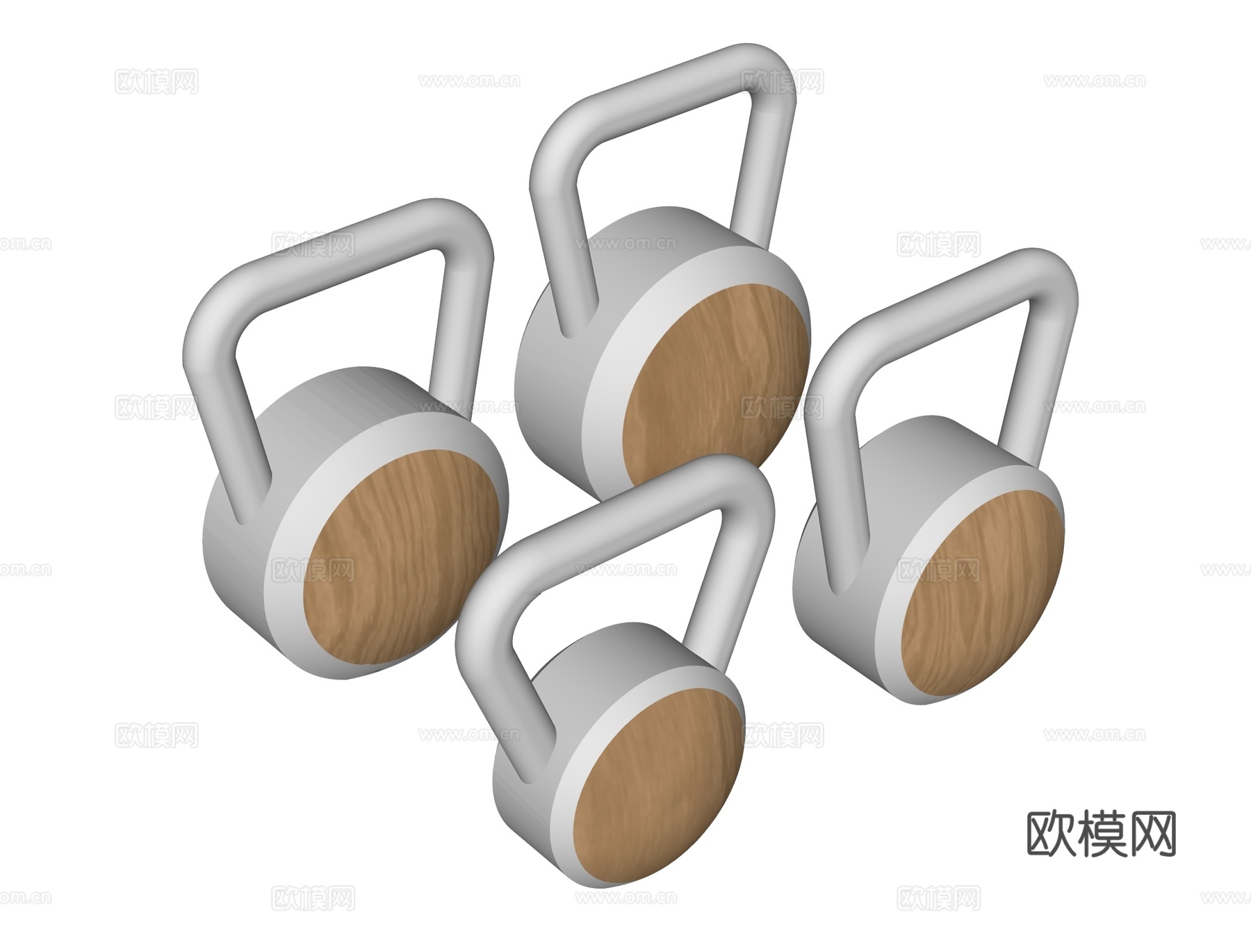 运动器材 健身器材 健身房设备 壶铃su模型