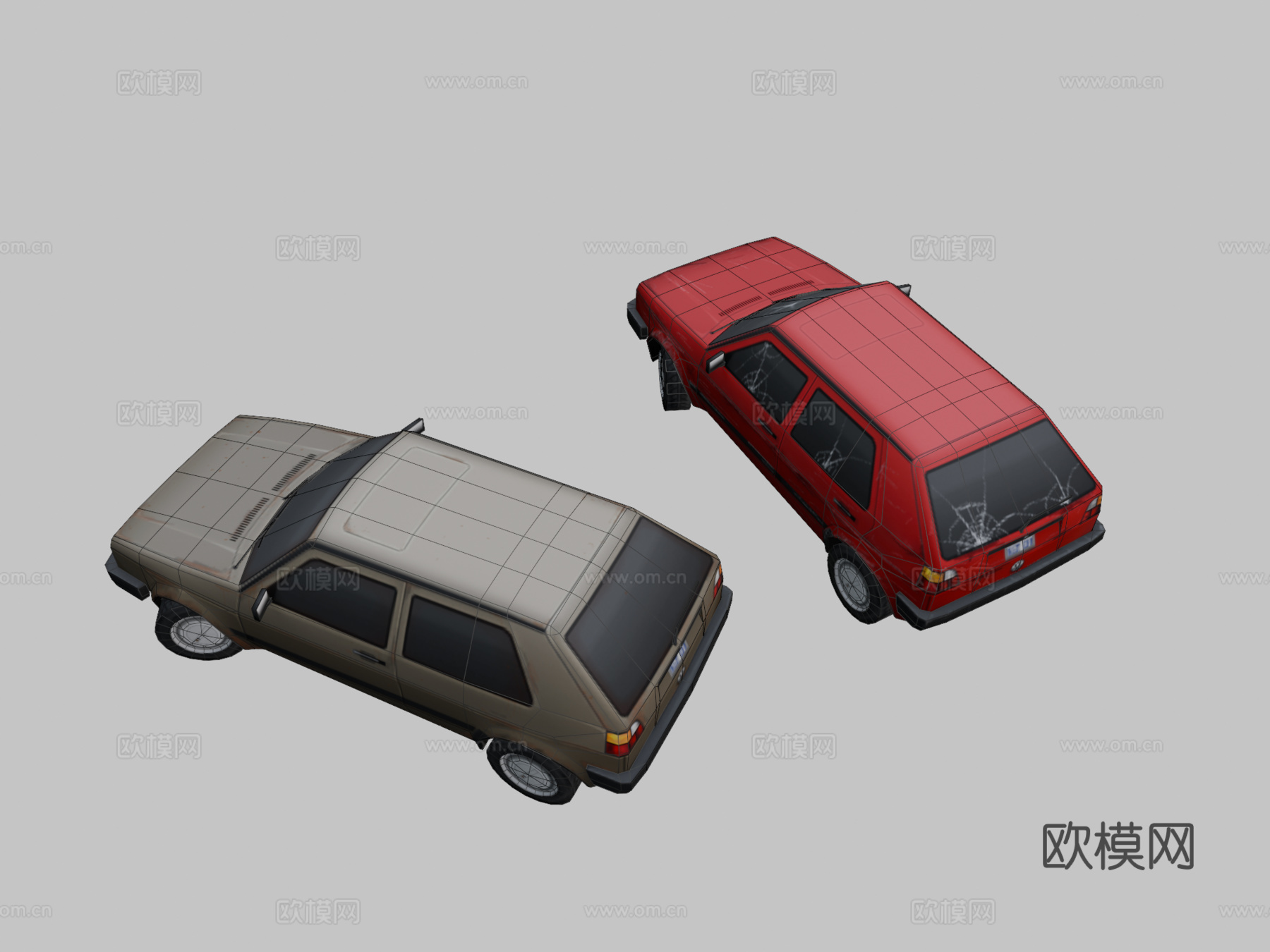 '88大众高尔夫Mk2su模型