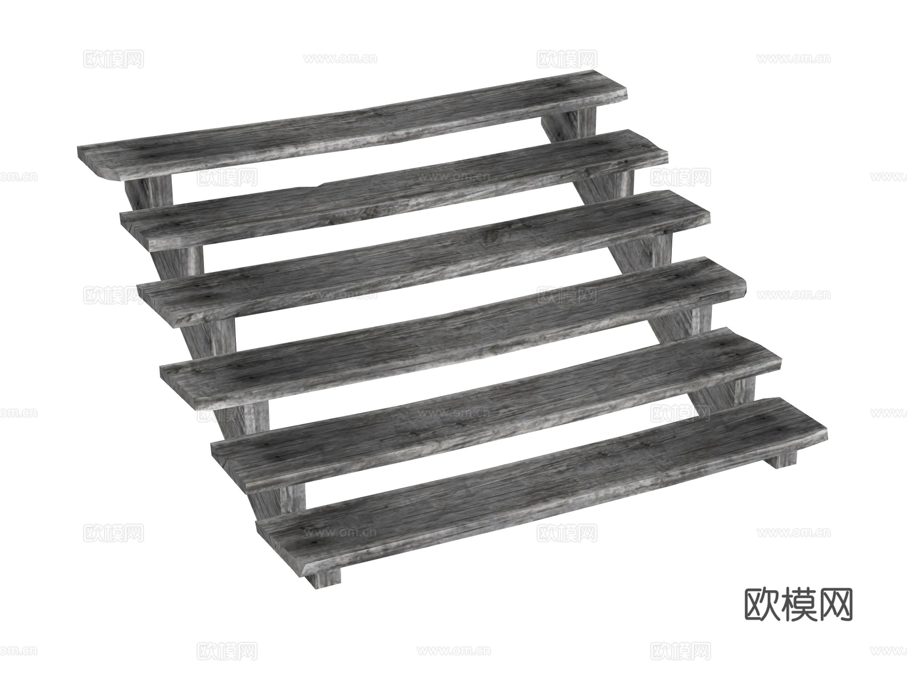 木踏步 老旧家具 老旧物件su模型