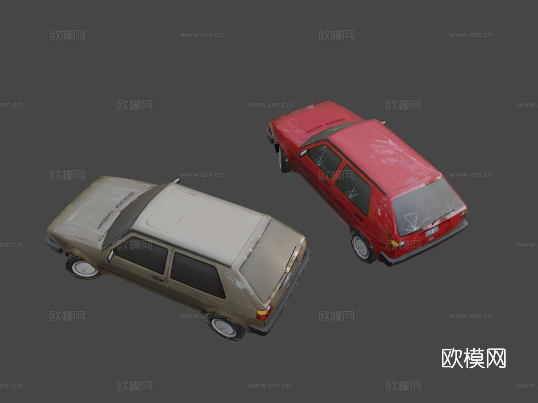 '88大众高尔夫Mk2su模型