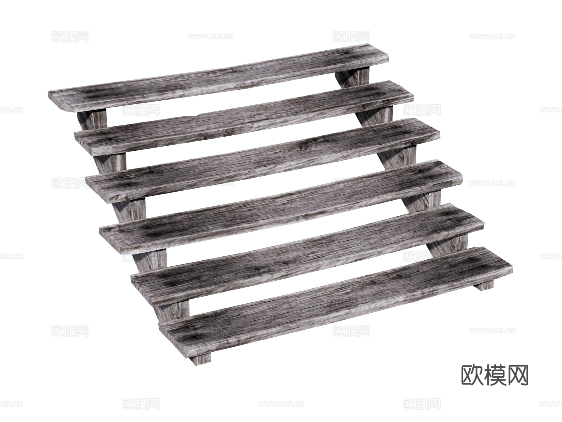 木踏步 老旧家具 老旧物件su模型
