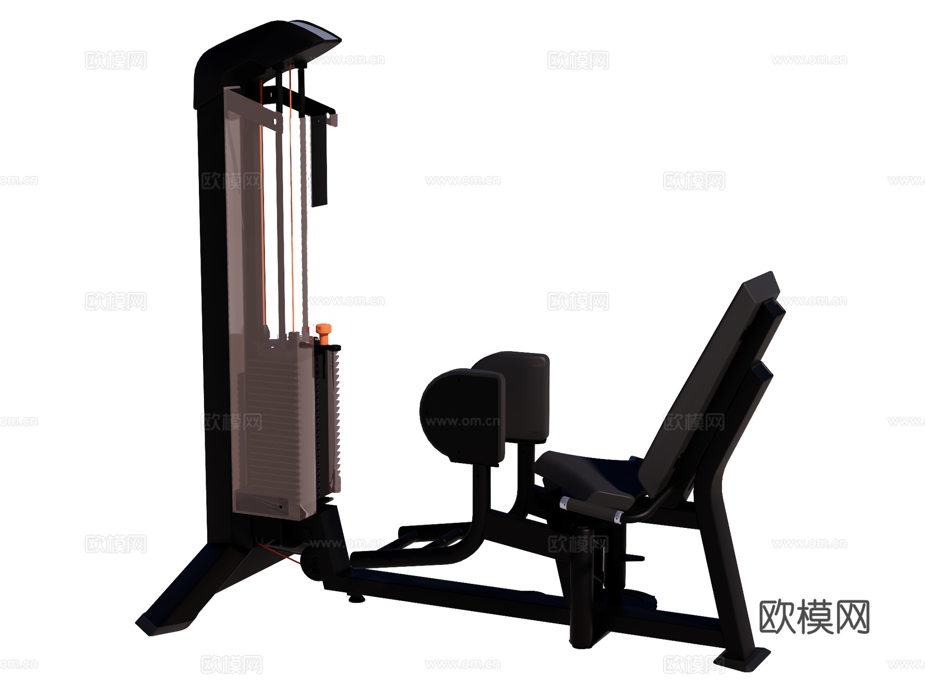 运动器材 健身器材 健身房设备 坐姿夹腿机su模型su模型
