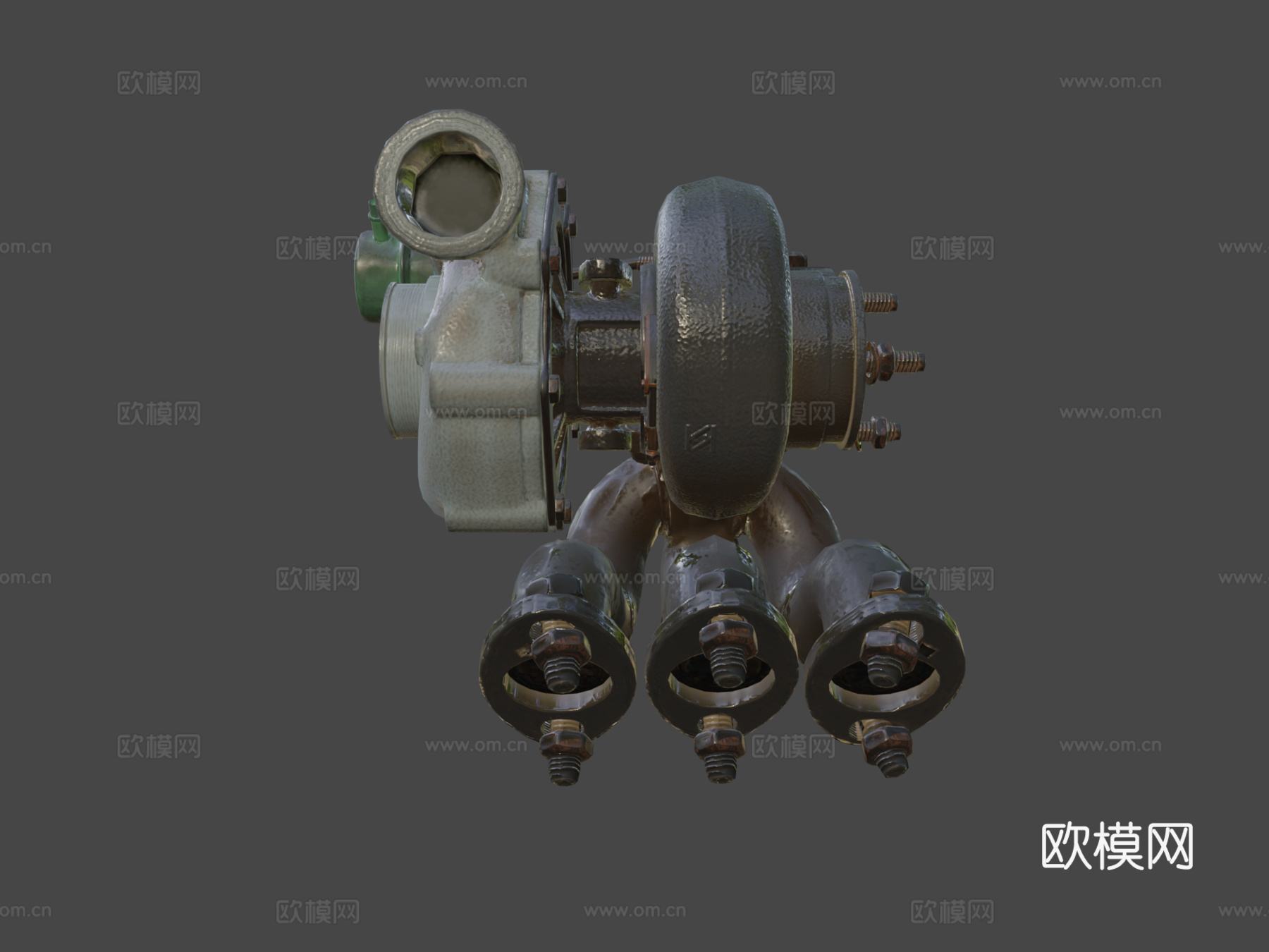 涡轮增压器-游戏道具su模型