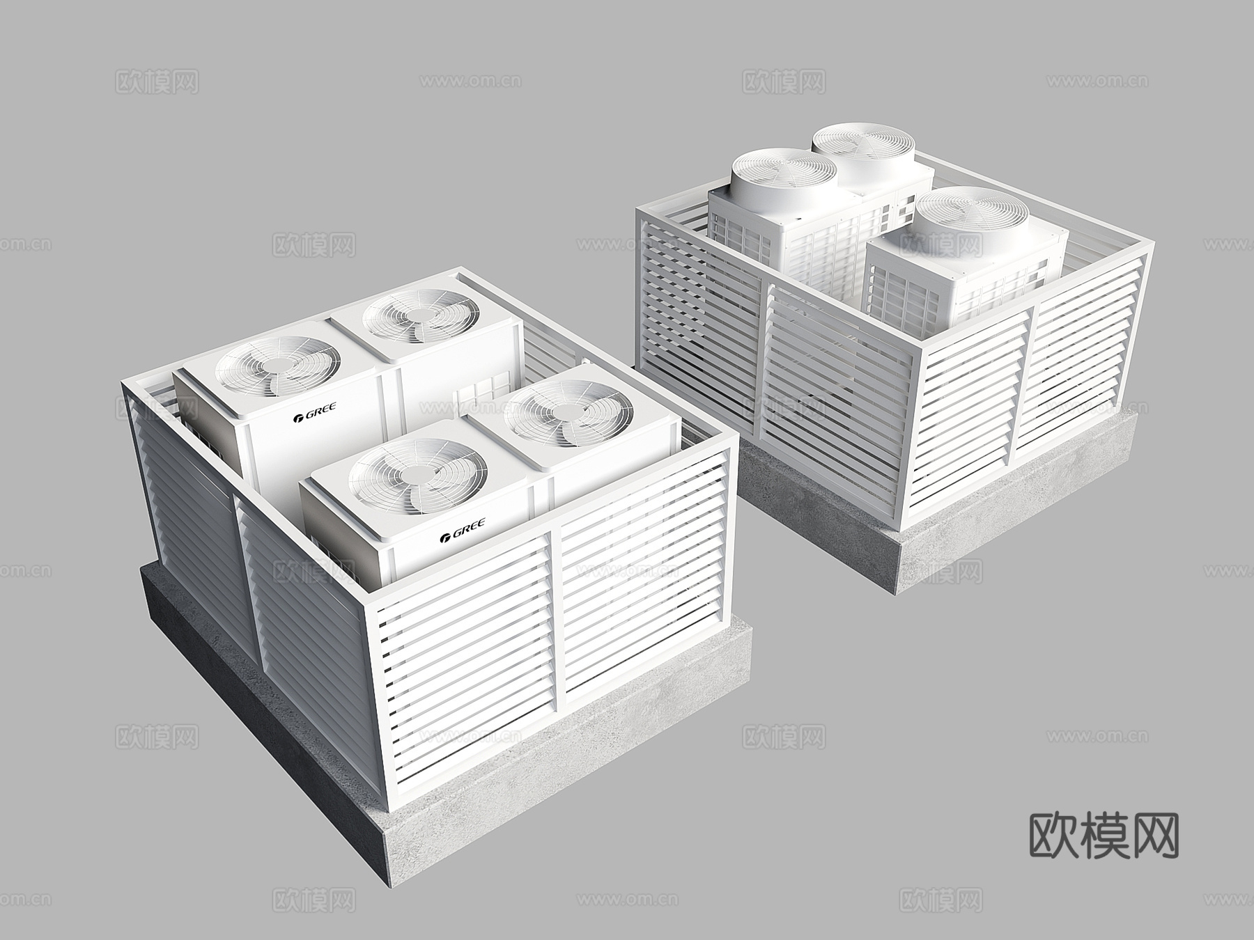 空调外机 中央空调外机su模型