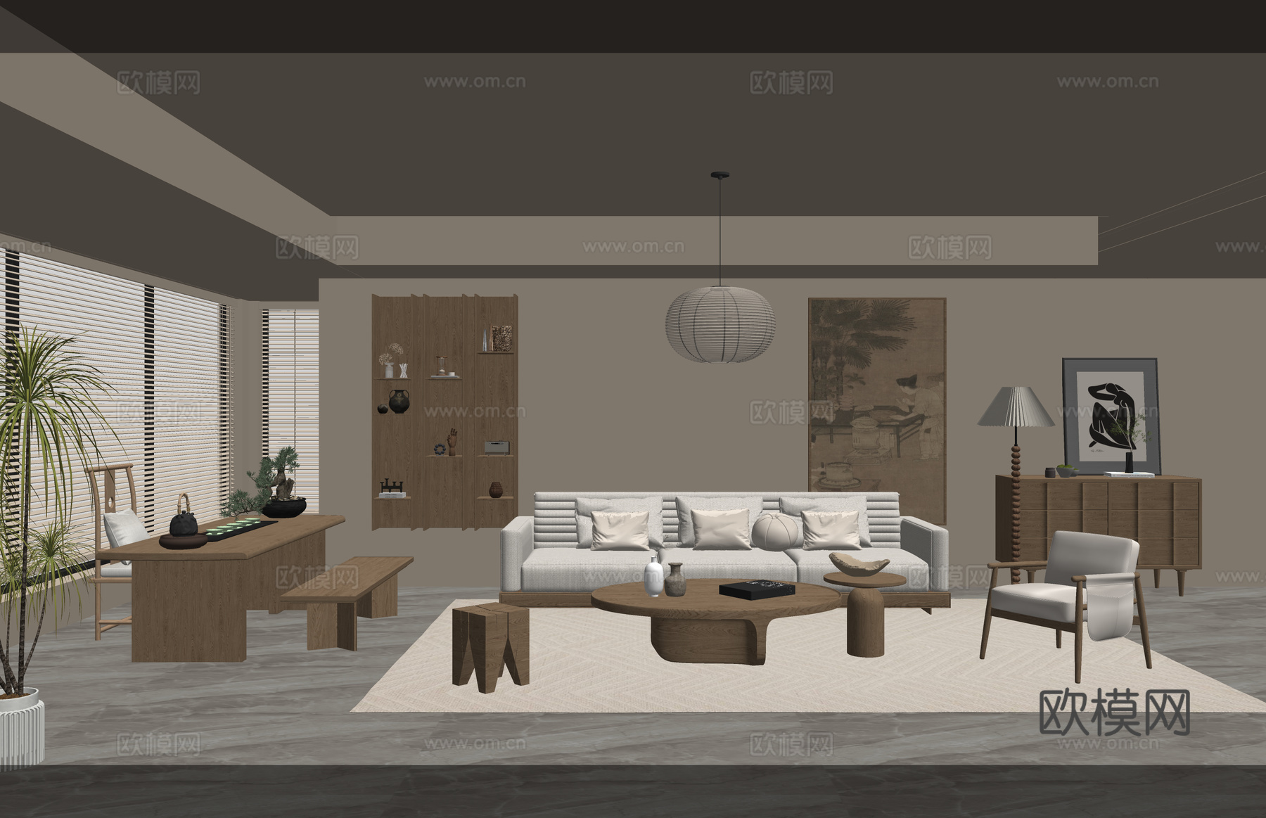 餐厅 阳台 卫生间 茶室 厨房su模型