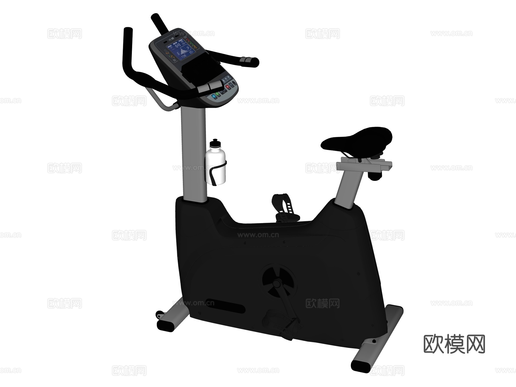 运动器材 健身器材 健身房设备 健身车su模型