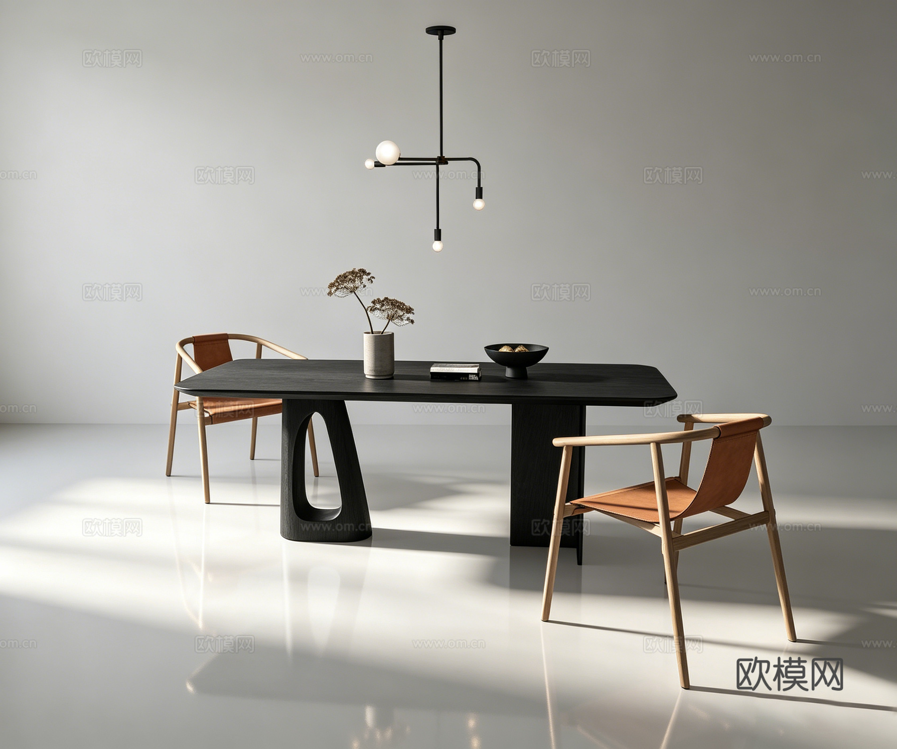 现代休闲桌椅su模型