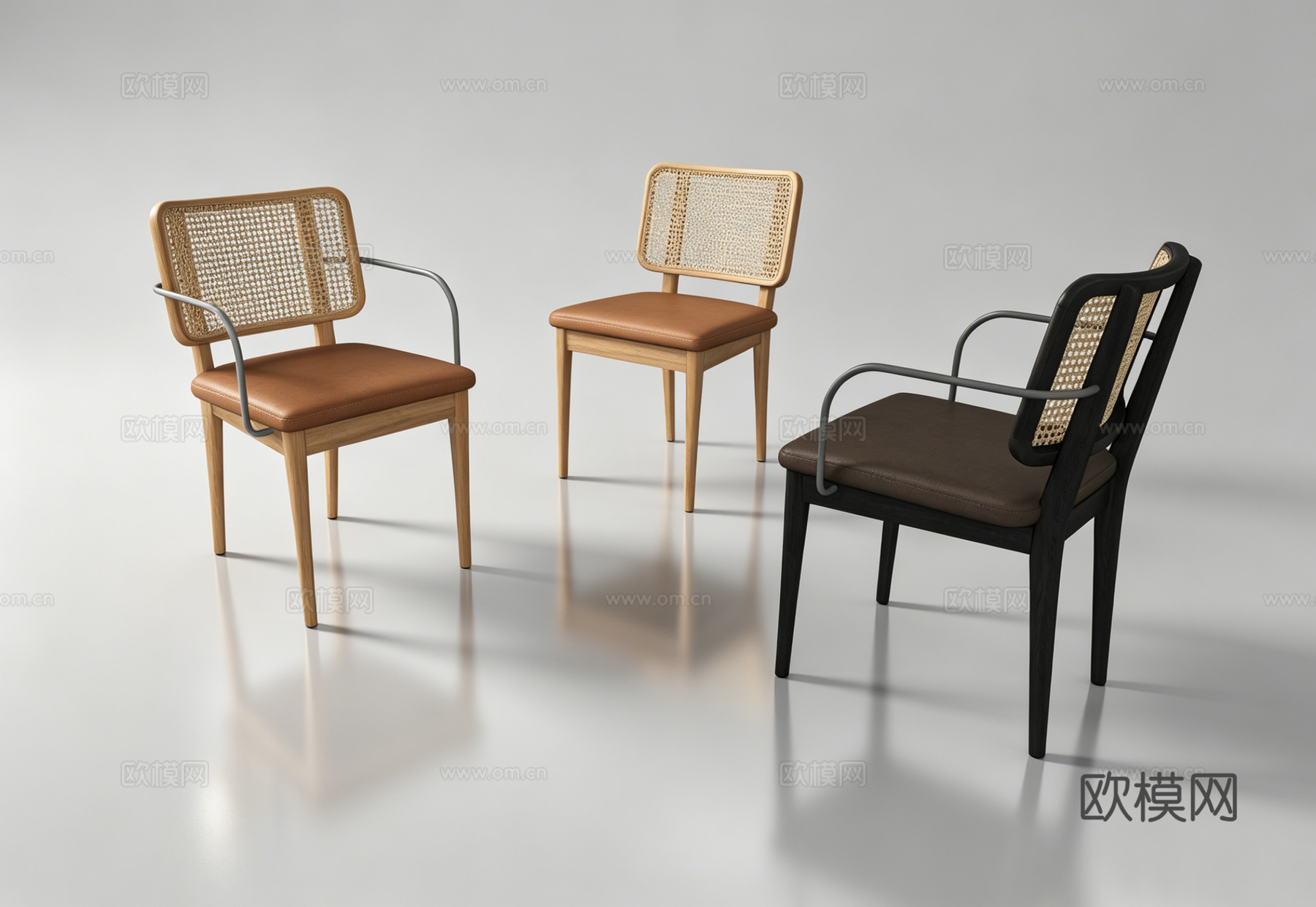 侘寂单椅su模型