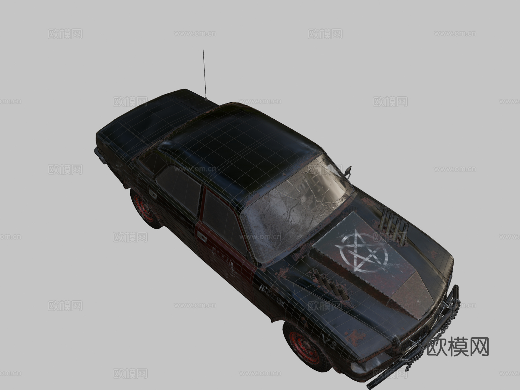 后苏联死亡汽车su模型