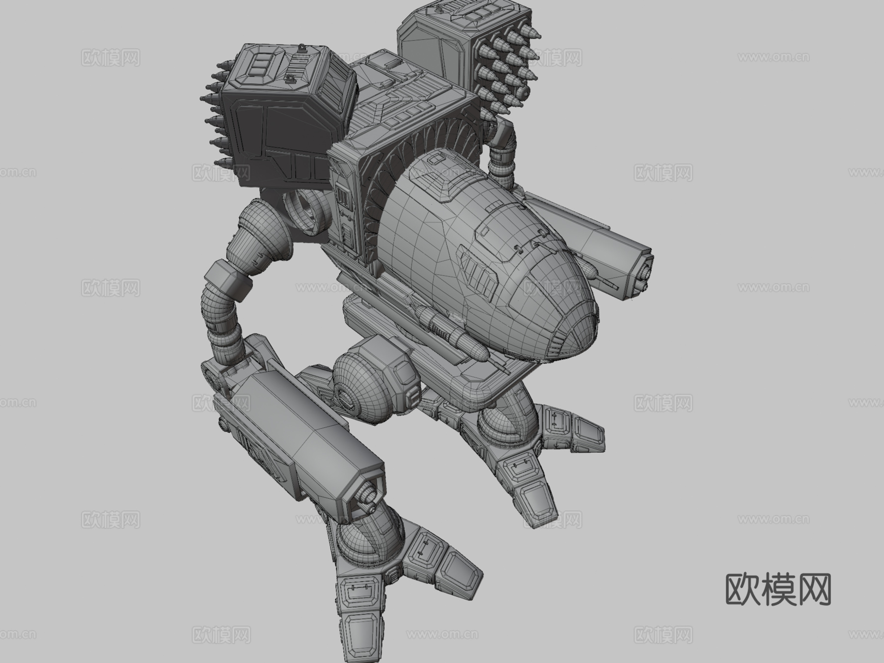 氏族之狼战斗机甲su模型