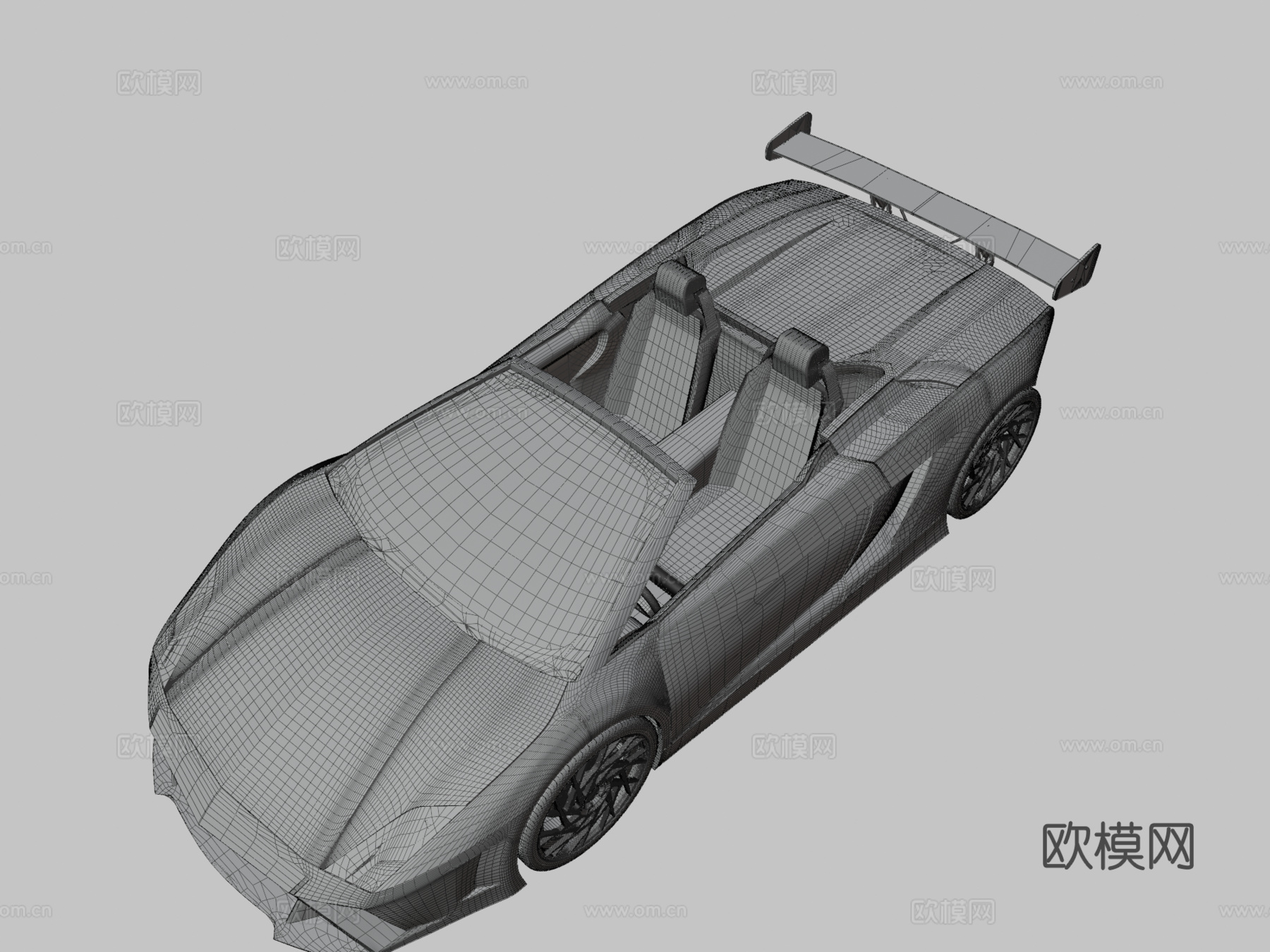 兰博基尼盖拉多LP-560-4敞篷版su模型