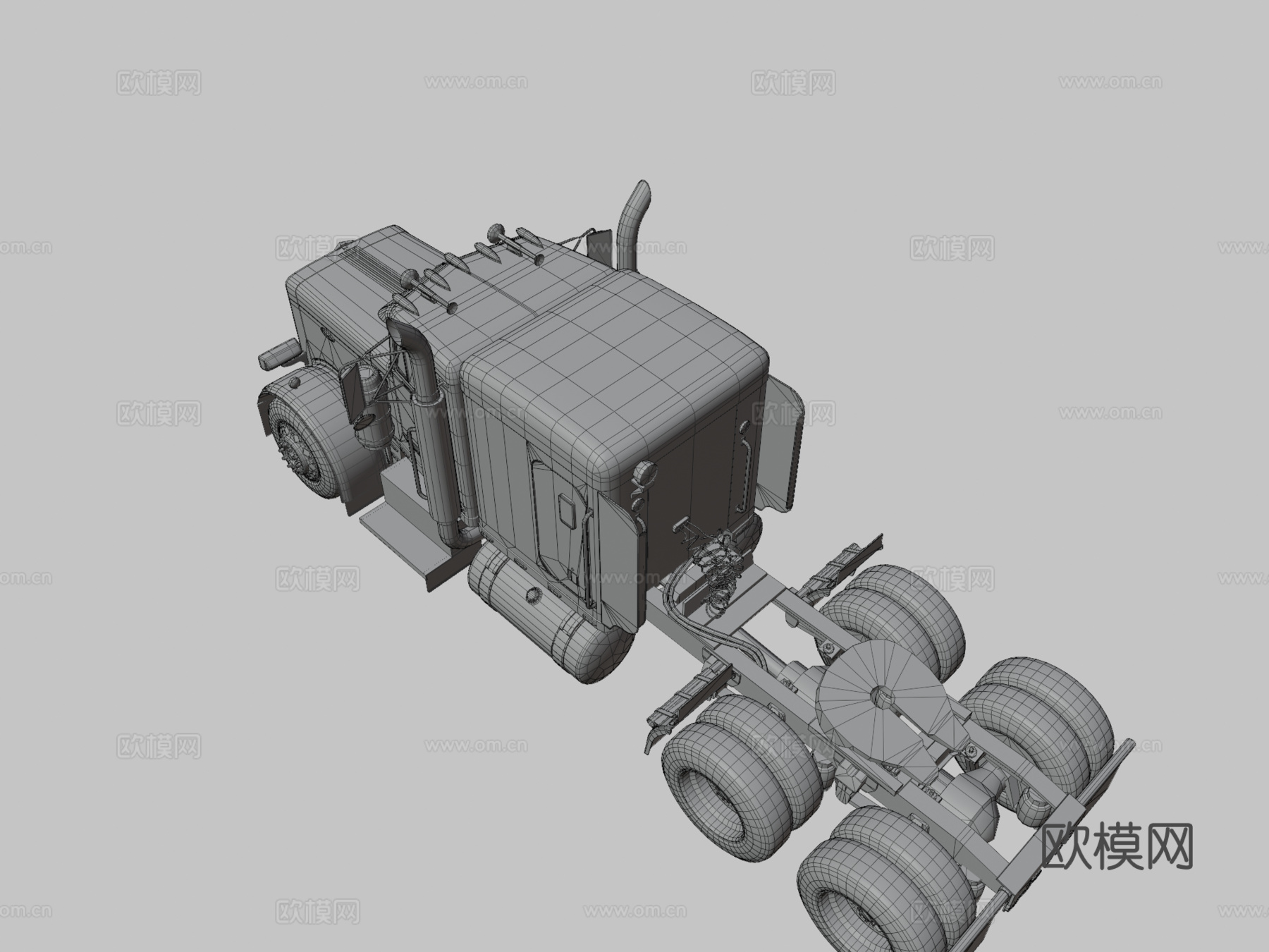 彼得比尔特359半挂卡车su模型