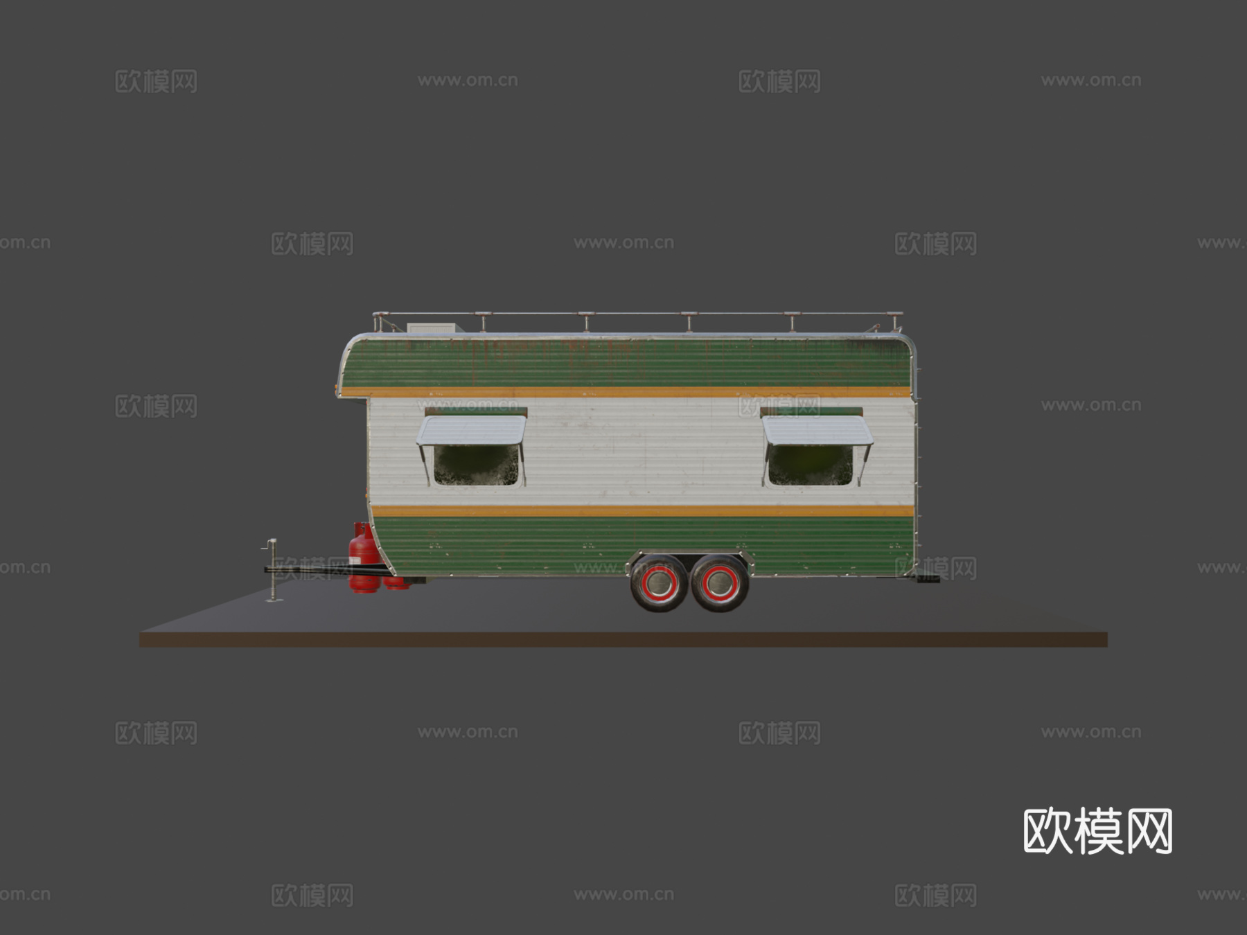 拖车su模型