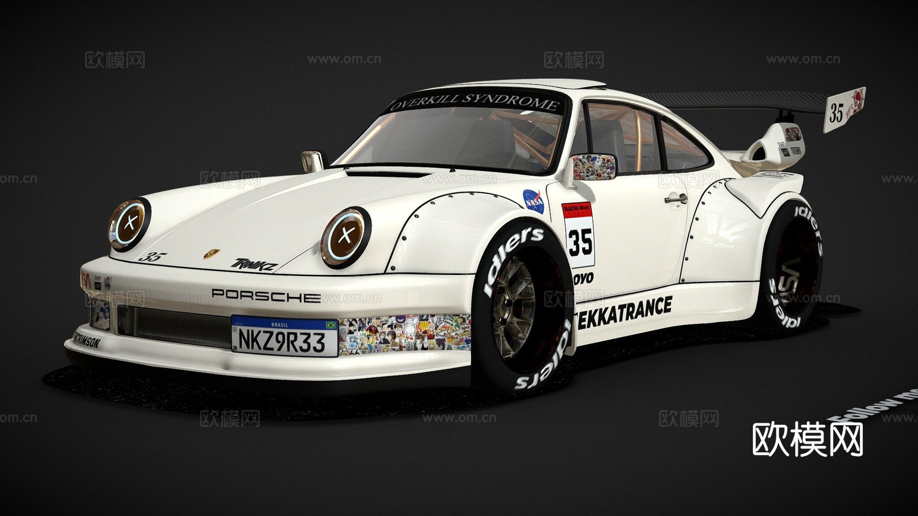 保时捷930 RWB =MEKKATRANCE= [35]su模型