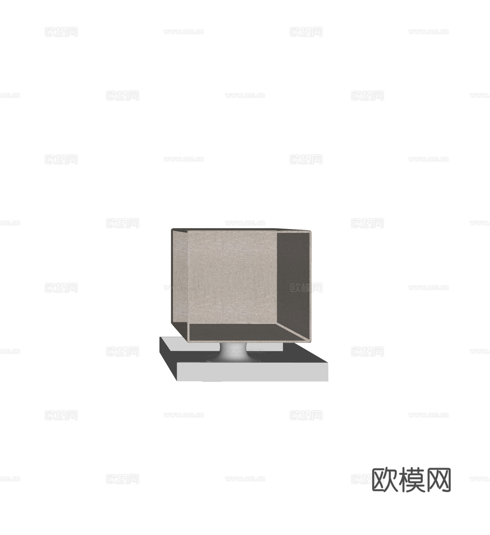 现代床头台灯 金属台灯 客厅台灯 艺术台灯 小台灯su模型