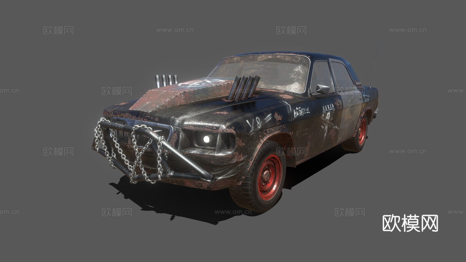 后苏联死亡汽车su模型