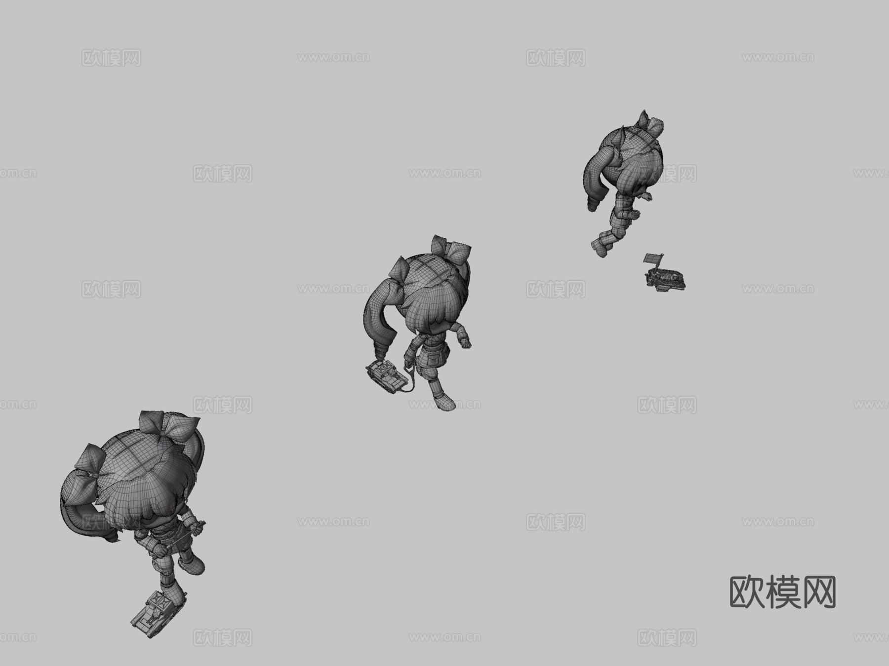 凤尾鱼~少女与战车su模型