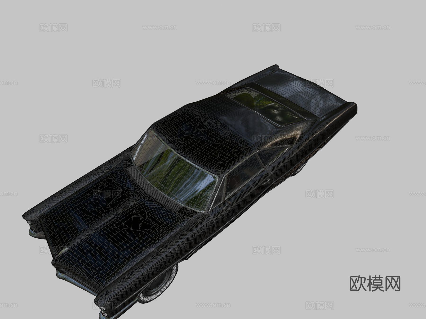 庞蒂亚克博纳维尔1966黑色su模型