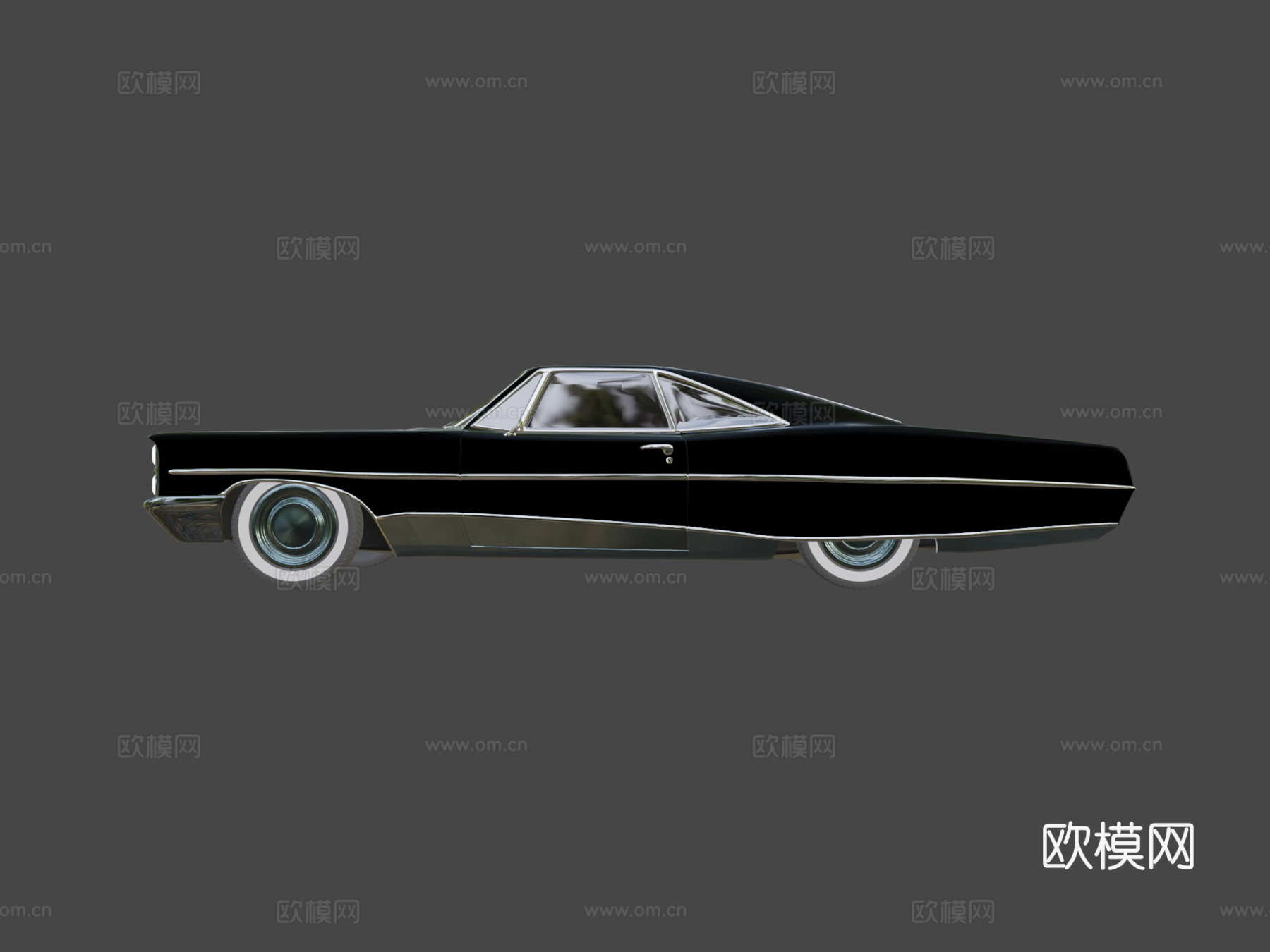 庞蒂亚克博纳维尔1966黑色su模型
