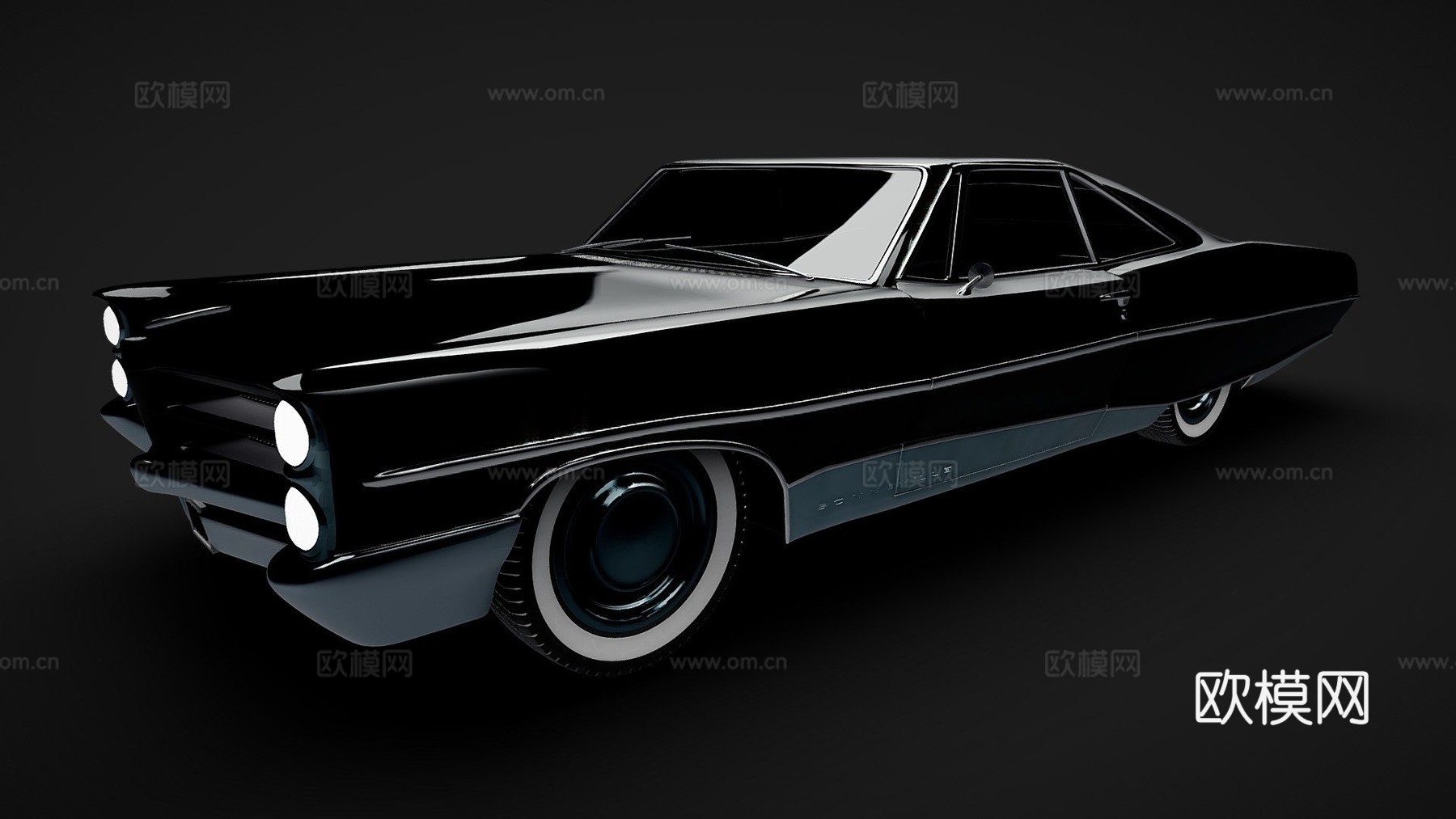 庞蒂亚克博纳维尔1966黑色su模型