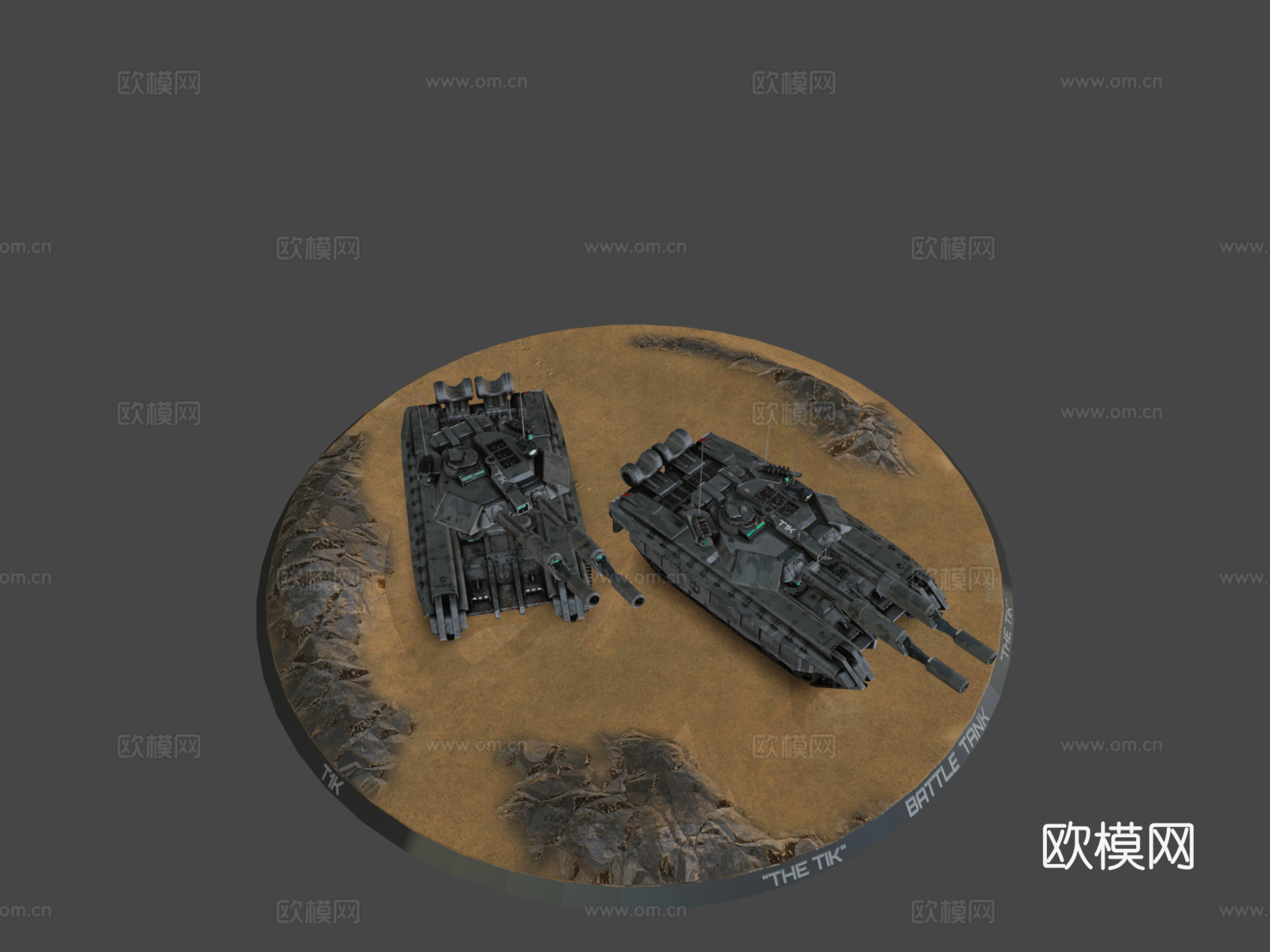 =提克=战斗坦克su模型