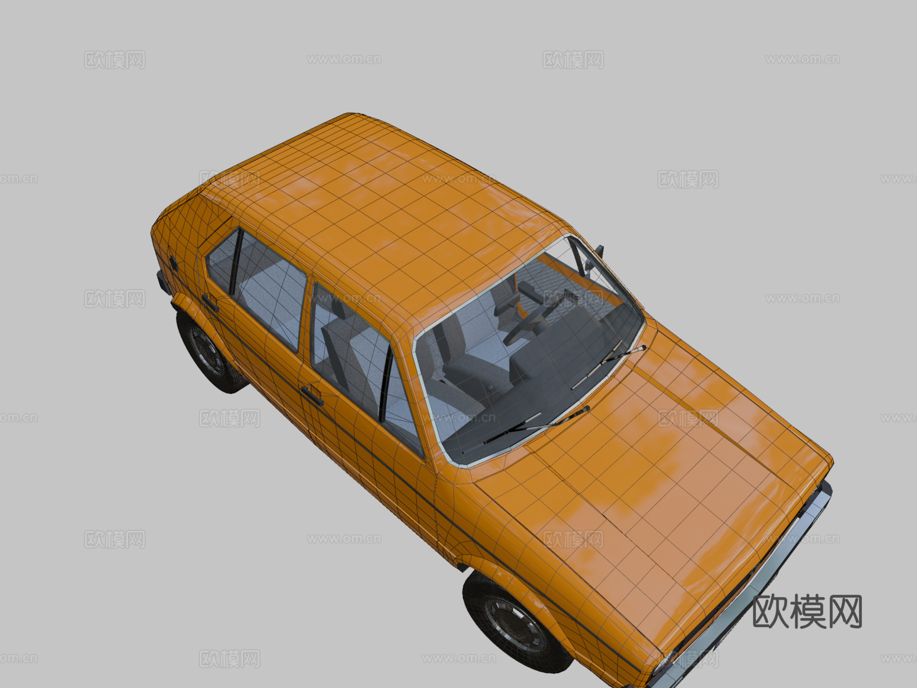 年大众高尔夫Mk1（低多边形）（克日什托夫·斯托洛日）su模型